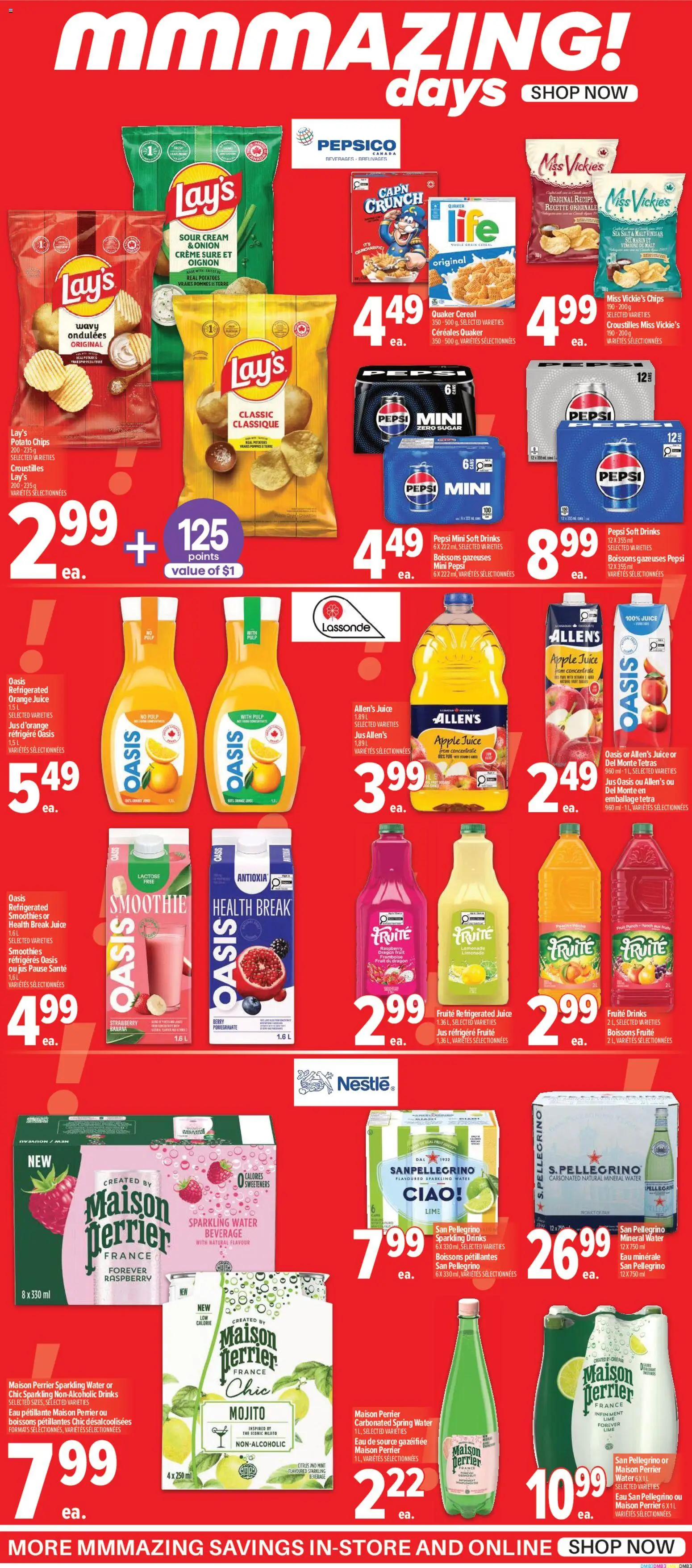 Metro flyer valid from Jul 9, 2026 | Page: 3 | Products: Chips, Cream, Potatoes, Juice