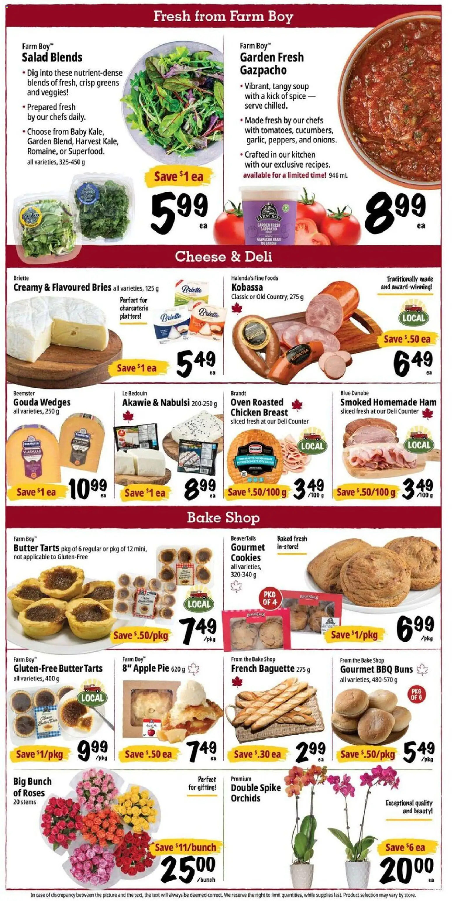 Farm Boy flyer valid from Jul 16, 2026 | Page: 3 | Products: Oven, Butter, Cheese, Chicken