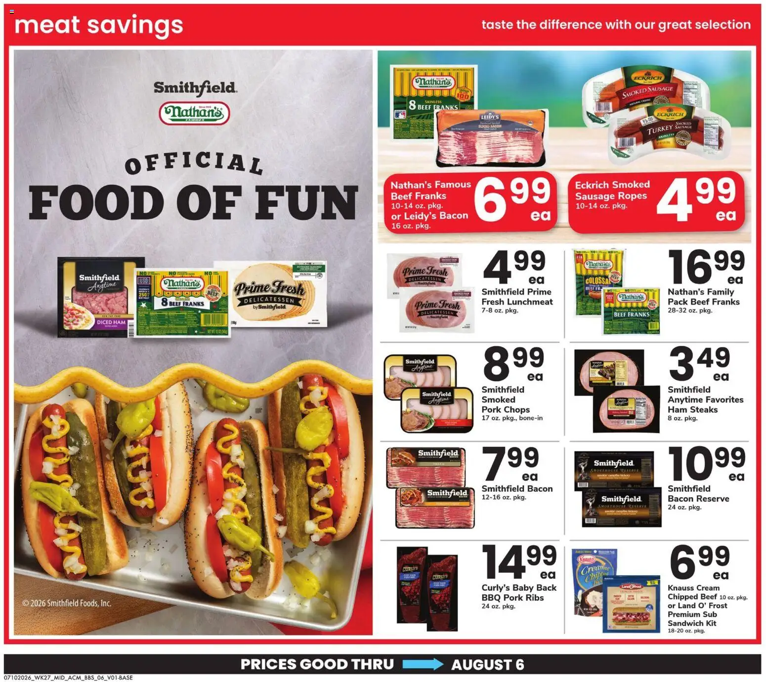 Acme Big Book of Savings - valid from 07/10/2026 | Page: 6 | Products: Ham, Pork, Beef, Cream