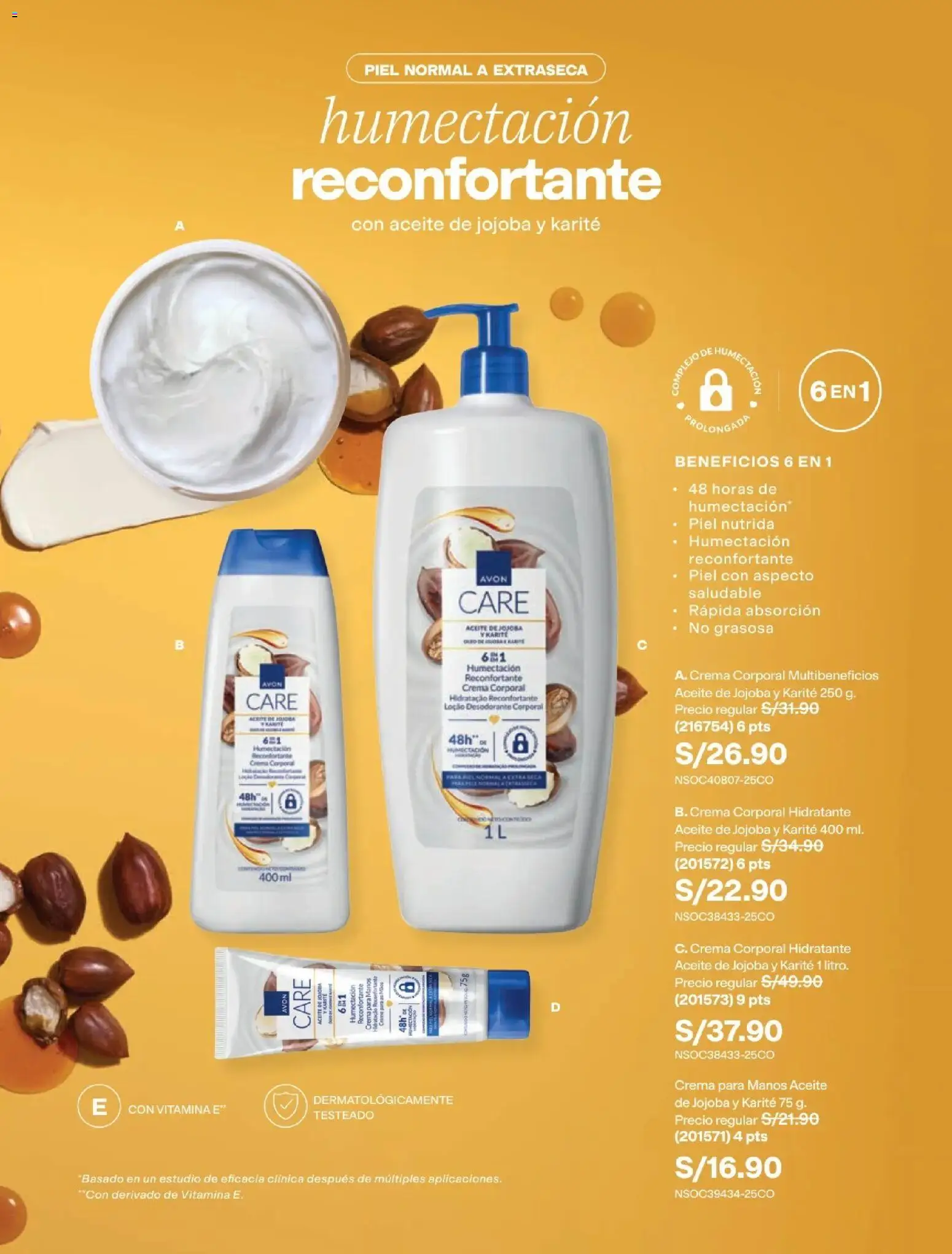 Catálogo Avon válido desde 22/07/2026 | Página: 134 | Productos: Desodorante, Aceite, Crema