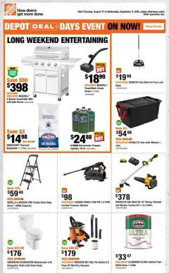 Preview of Home Depot weekly flyer / circulaire from shop Home Depot valid from Aug 27, 2026