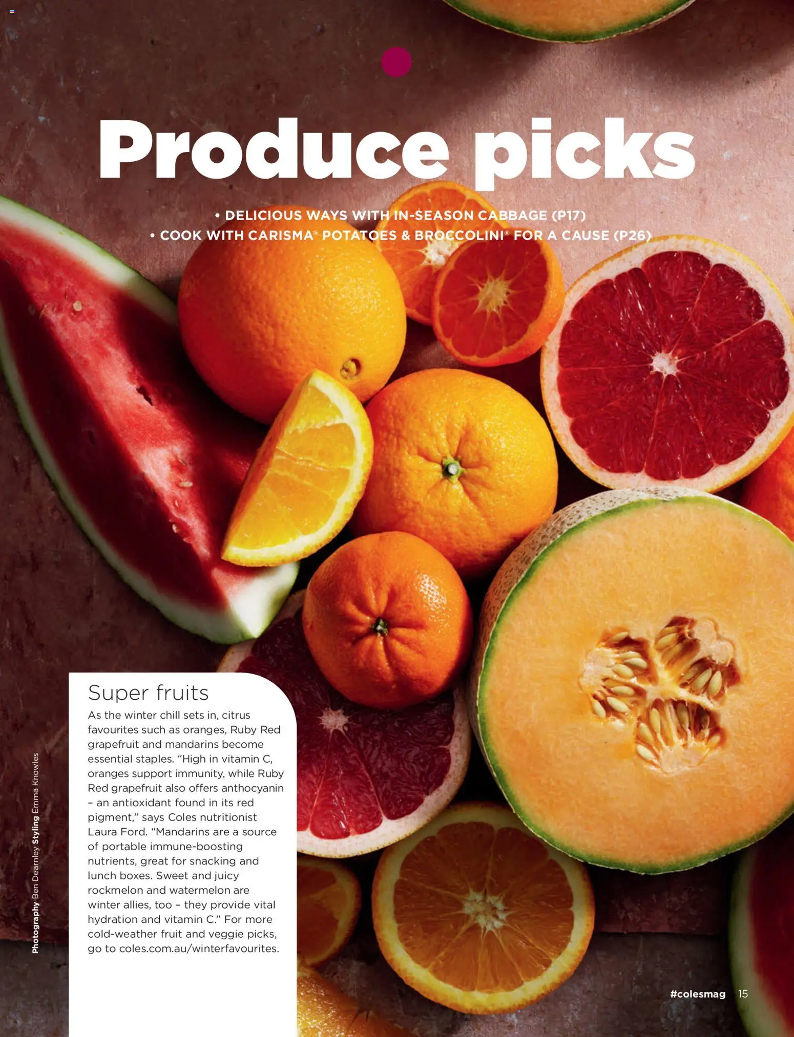 Coles catalogue - valid from 01/07/2026 | Page: 15 | Products: Potatoes, Fruits, Portable, Vitamin