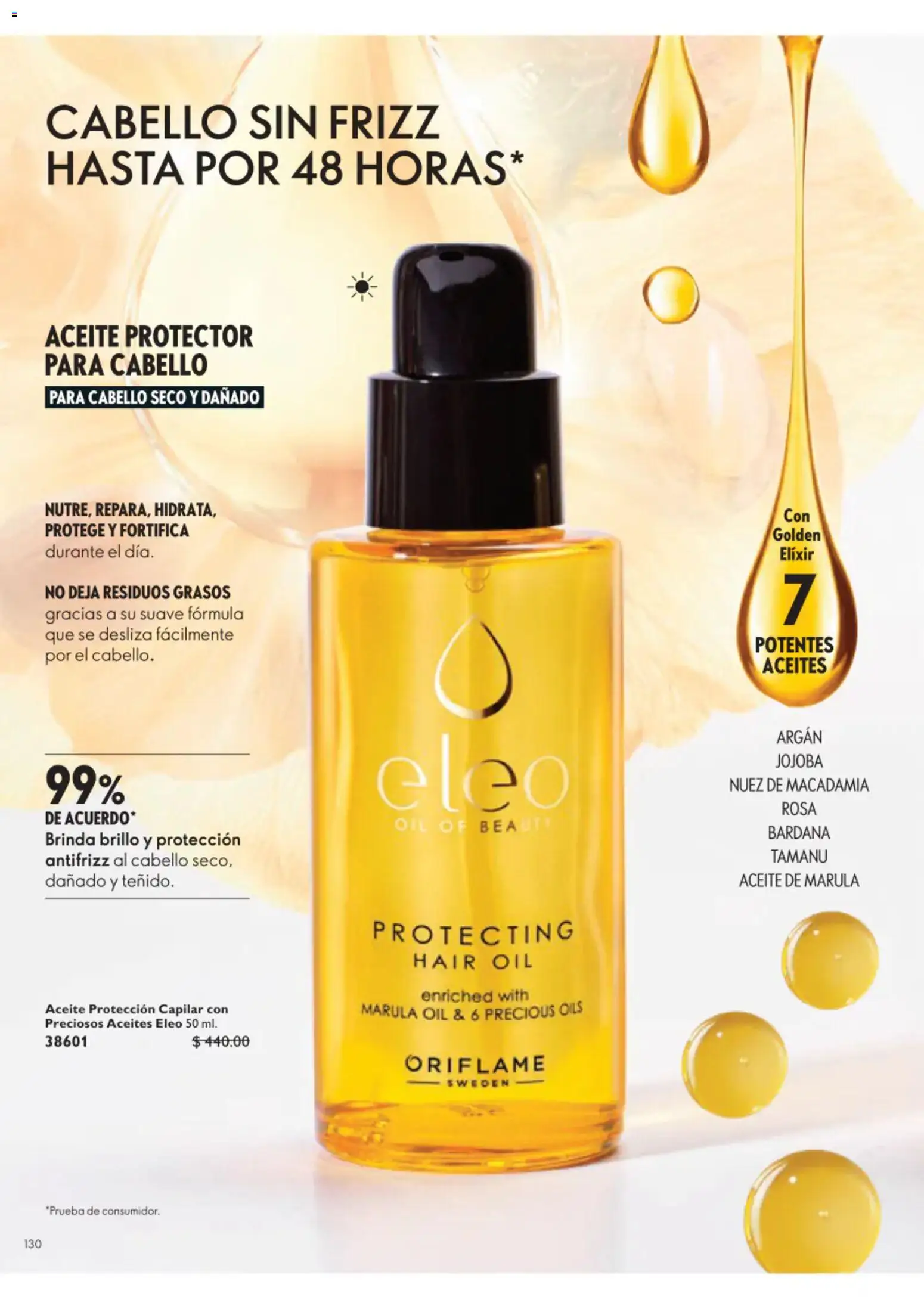 Nuevas ofertas de Oriflame válidas en toda la República Mexicana desde el 22/08/2026. ¡Encuentra las mejores ofertas en Oriflame campaña 12 2026! | Página: 130 | Productos: Brillo, Aceite, Nuez