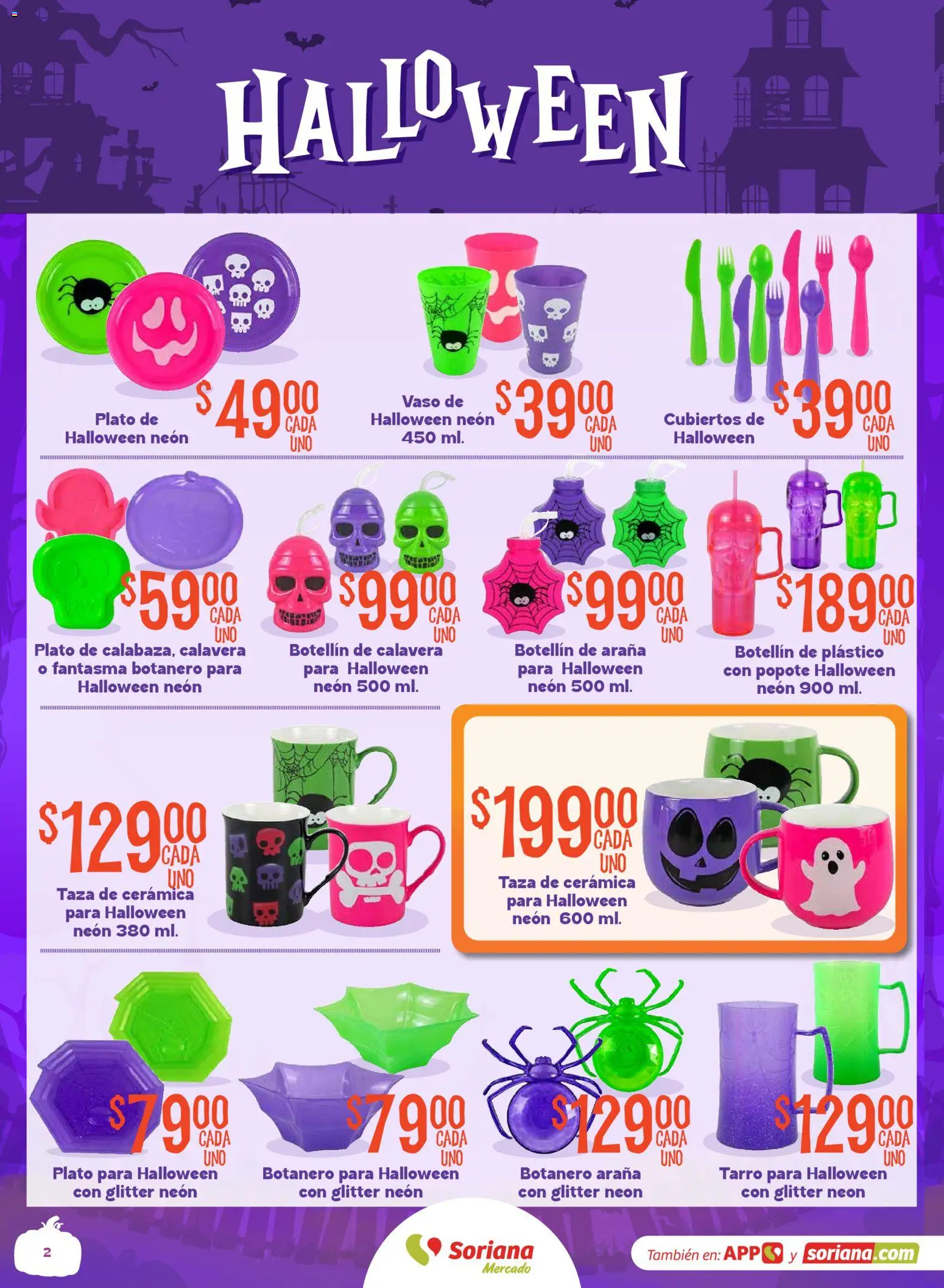 Nuevas ofertas de Soriana válidas en toda la República Mexicana desde el 08/09/2026. ¡Encuentra las mejores ofertas en Soriana Halloween y Día de muertos Mercado Nacional! | Página: 2