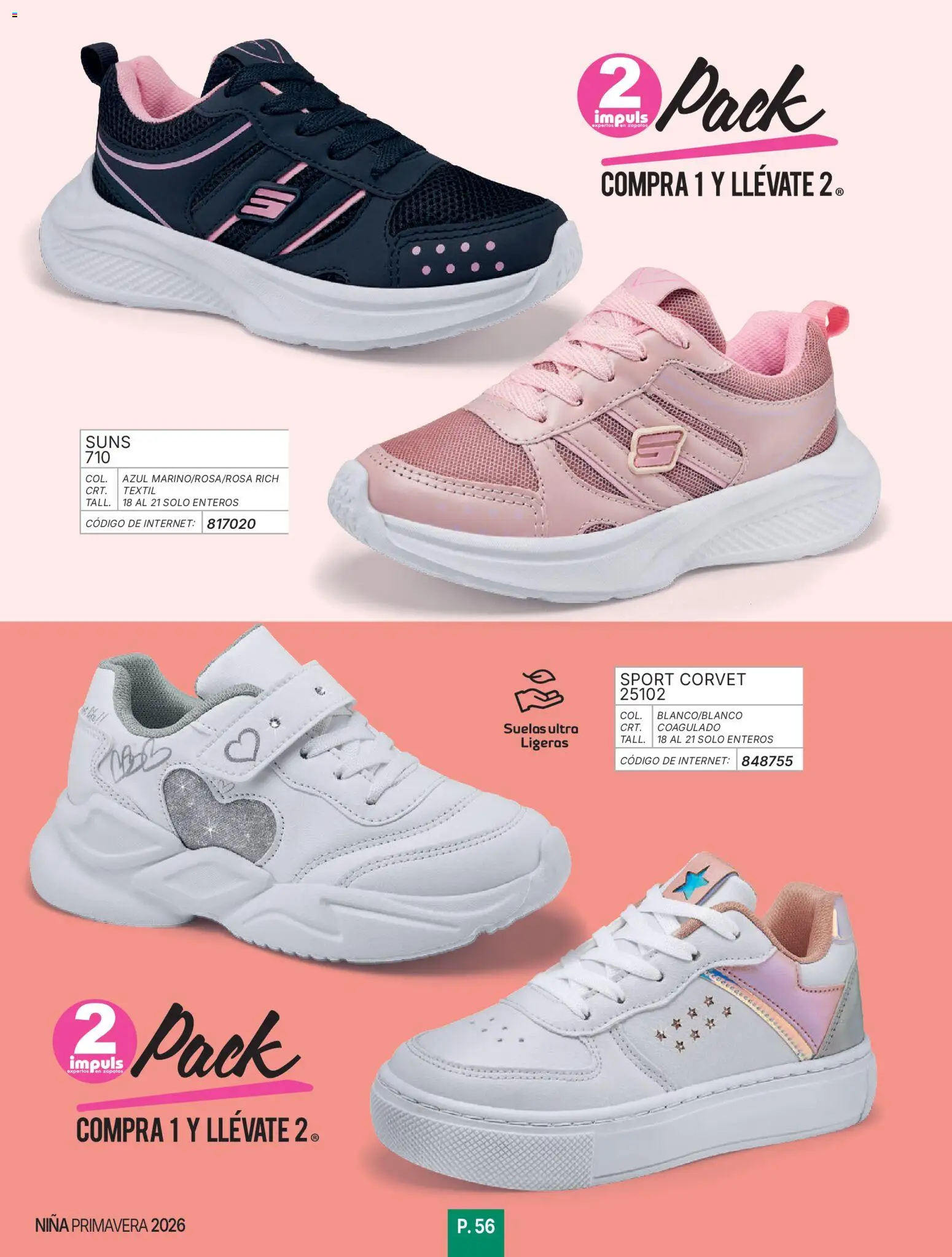Nuevas ofertas de Impuls válidas en toda la República Mexicana desde el 01/01/2026. ¡Encuentra las mejores ofertas en Impuls catálogo Niña! | Página: 58