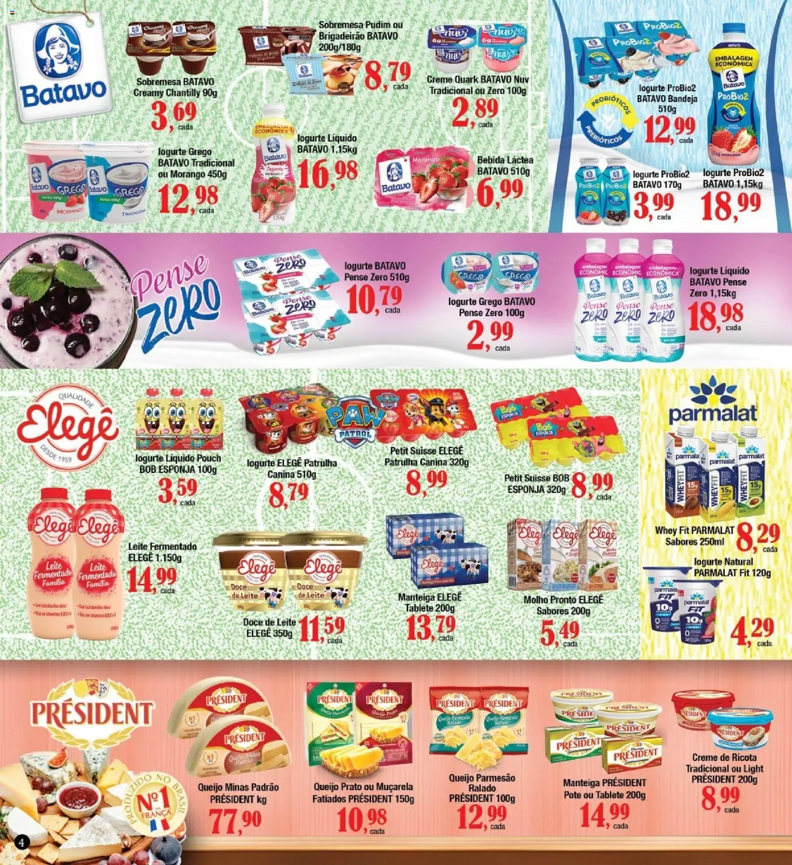 Supermercados Unidos Folheto - válido de 01.06.2026 | Página: 4 | Produtos: Probióticos, Esponja, Manteiga, Queijo