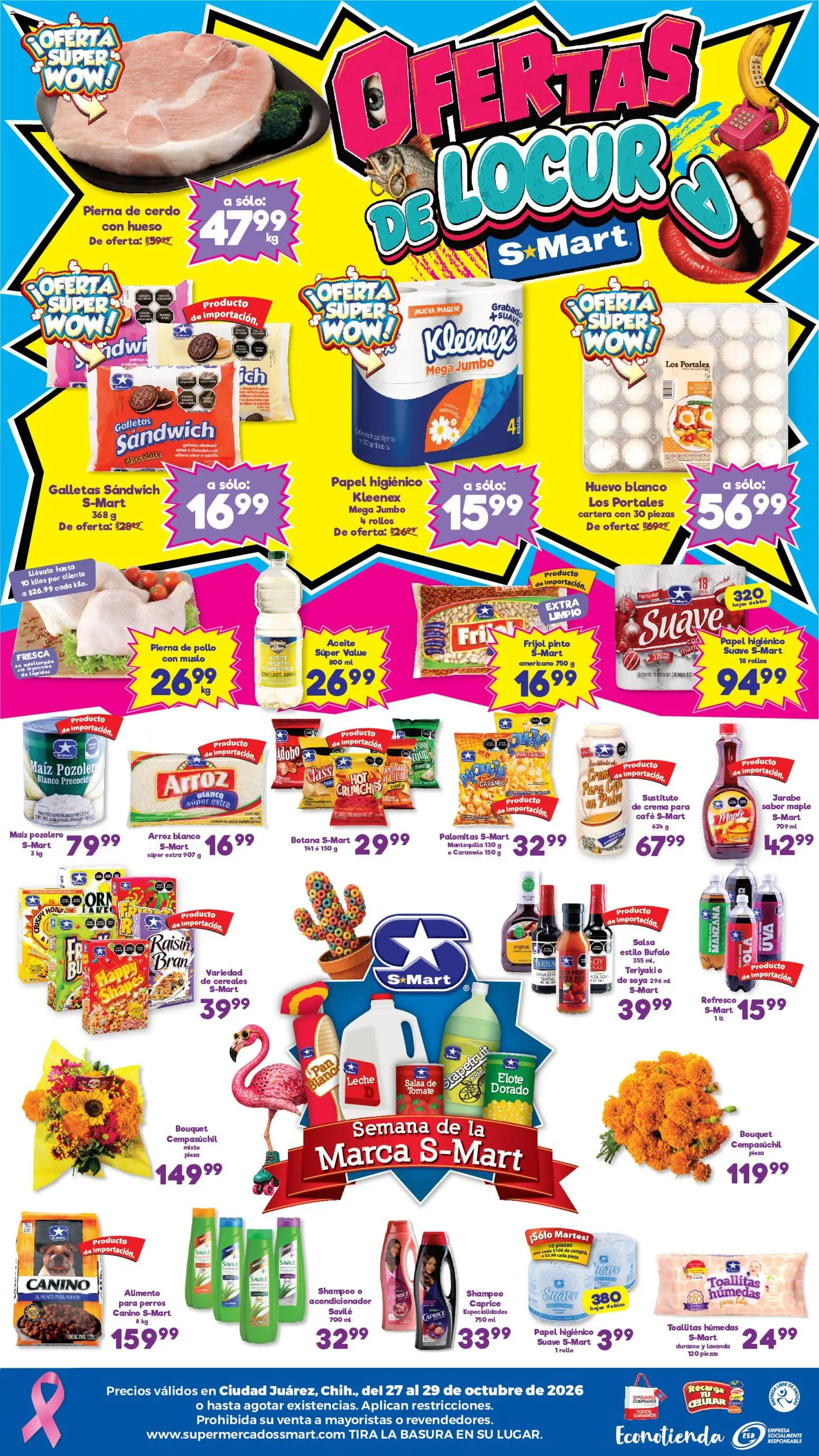 Nuevas ofertas de S-Mart válidas en toda la República Mexicana desde el 27/10/2026. ¡Encuentra las mejores ofertas en S-Mart folleto Juárez! | Página: 2