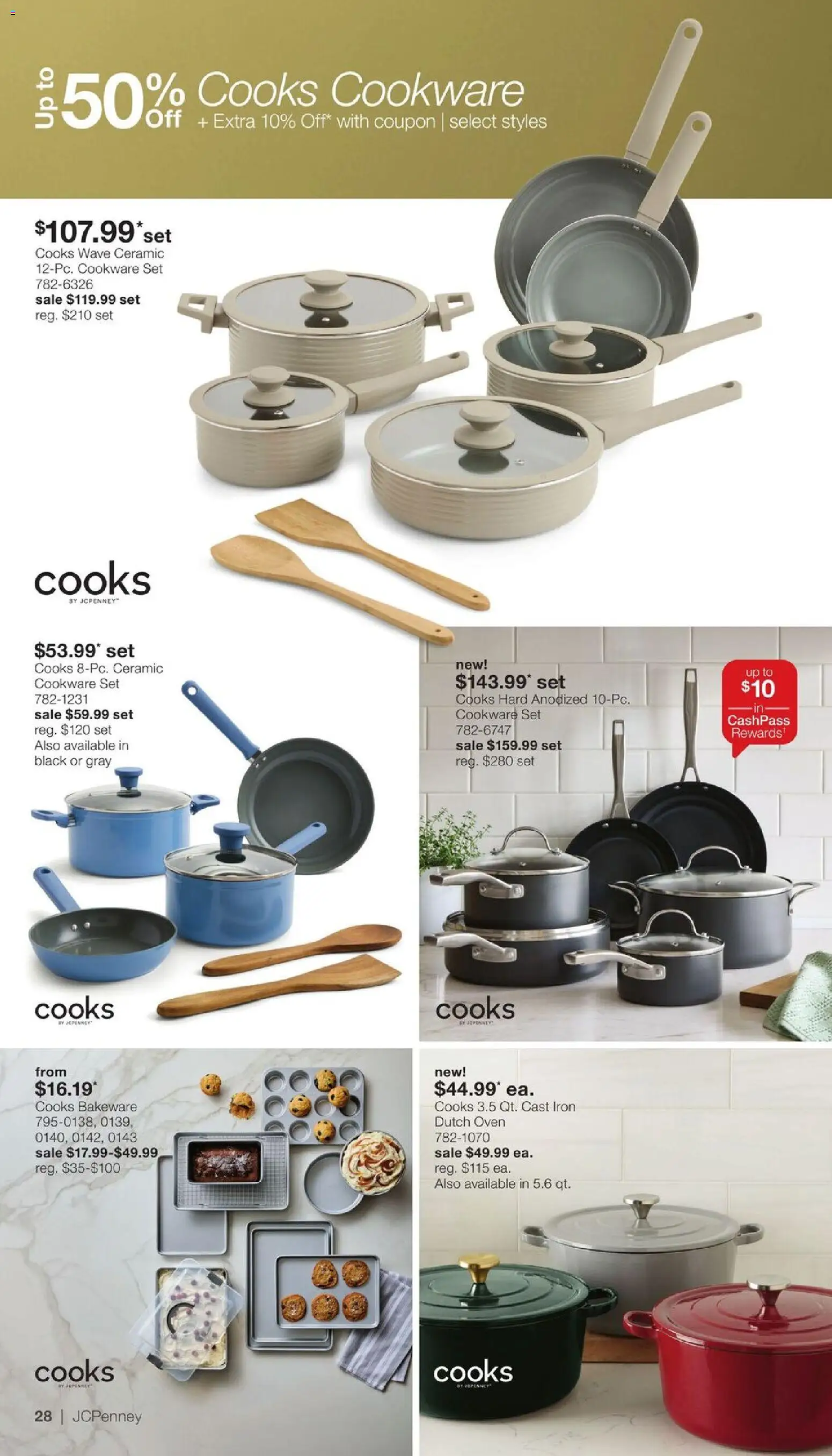 JCPenney Semi-Annual Home Sale - valid from 09/28/2026 | Page: 27 | Products: Cookware set, Oven, Iron