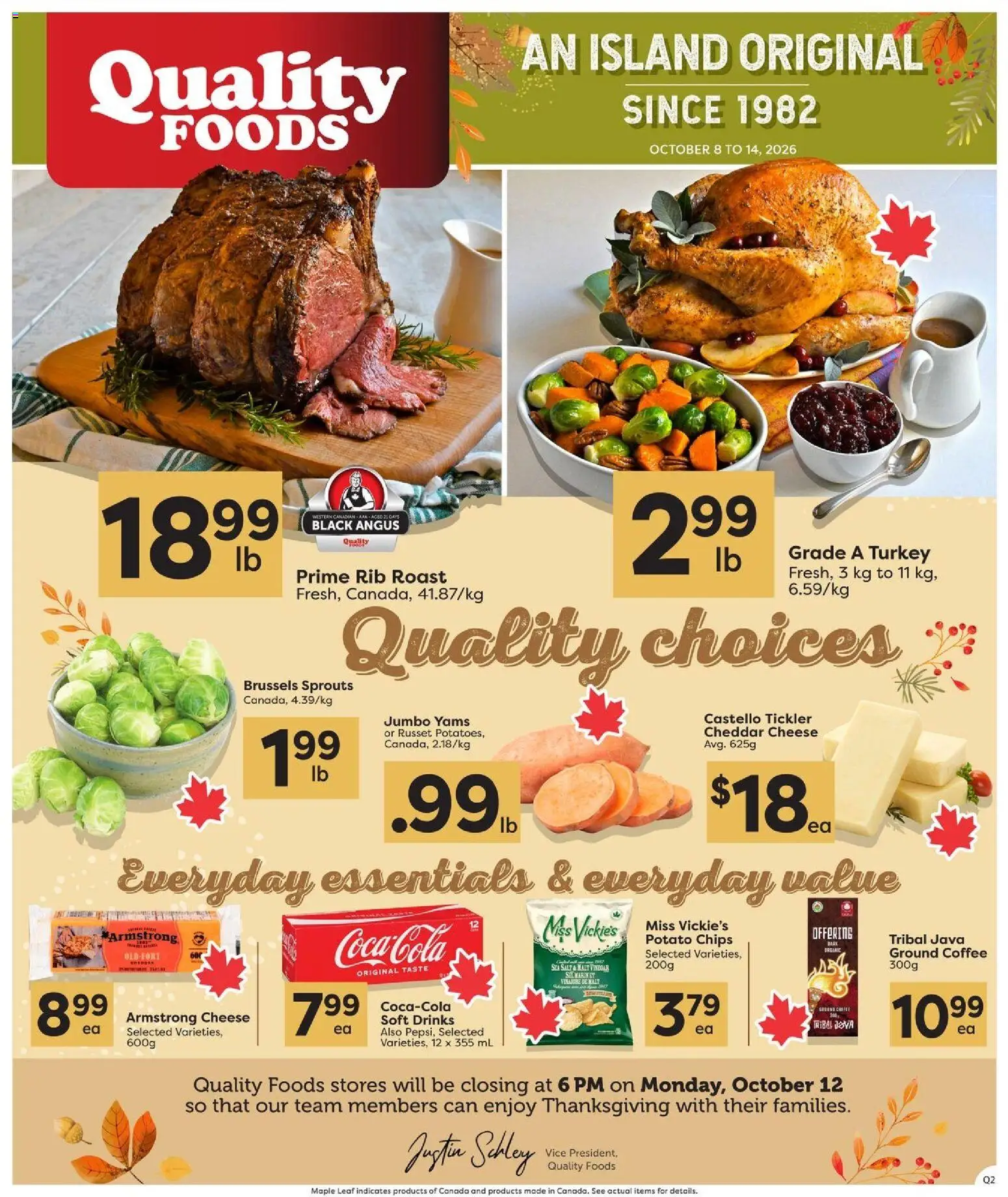 Quality Foods flyer valid from Oct 8, 2026 | Page: 1