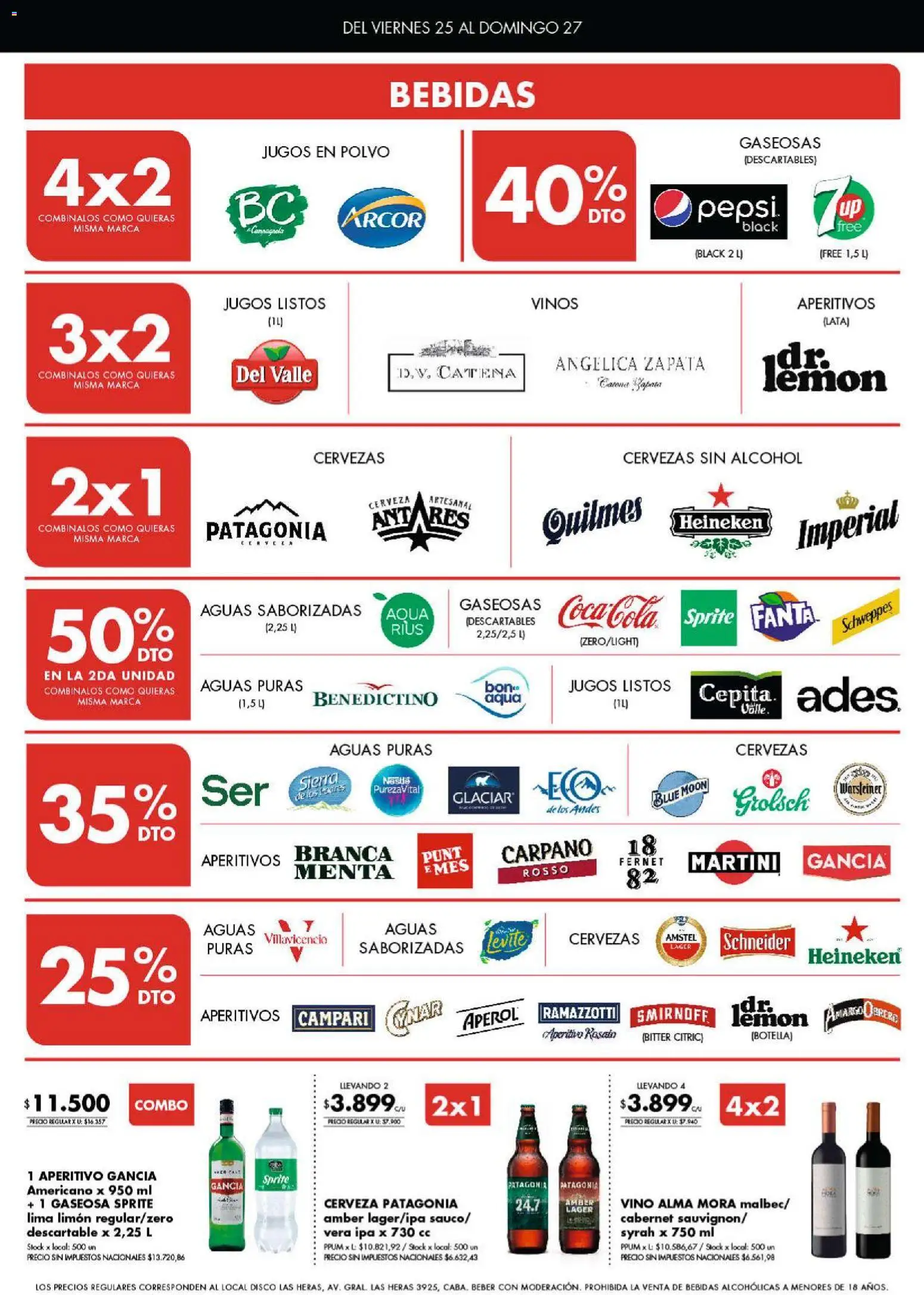 Disco - Ofertas | Córdoba │ válido desde el 25/09/2026 | Página: 5 | Productos: Botella, Heineken, Vino, Sierra