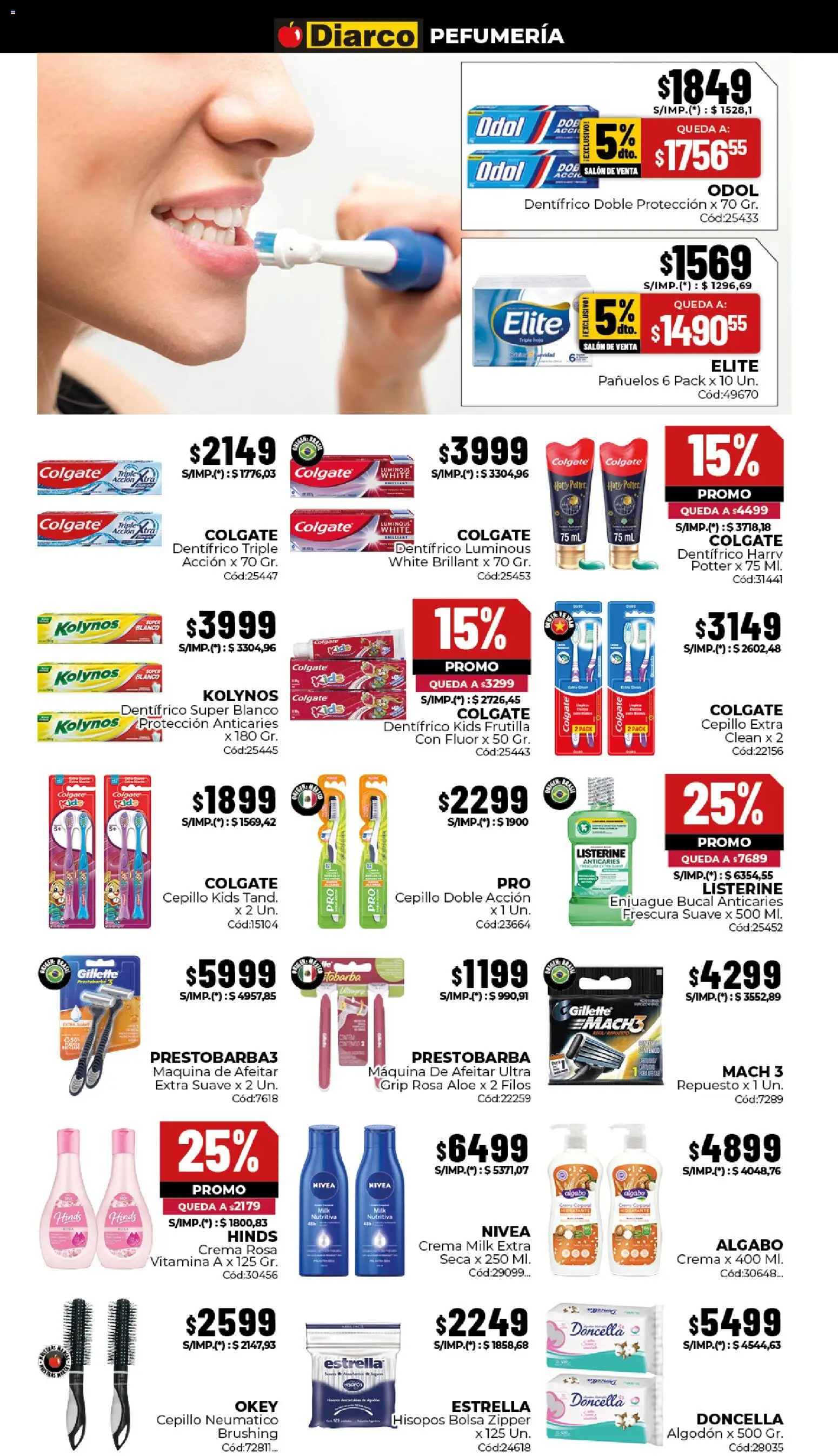 Diarco ofertas │ válido desde el 20/07/2026 | Página: 14 | Productos: Bolsa, Maquina de afeitar, Cepillo, Enjuague bucal