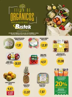 Bistek Supermercados ofertas Feira de Orgânicos - Pré-Visualização do folheto da loja Bistek Supermercados, válido de 29/10/2026