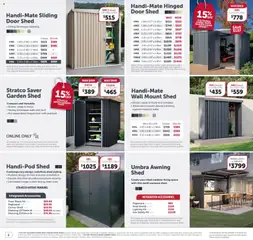 Preview of Stratco catalogue - valid from 03/07/2026 | Page: 8 | Products: Shelf, Door, Shed, Accessories