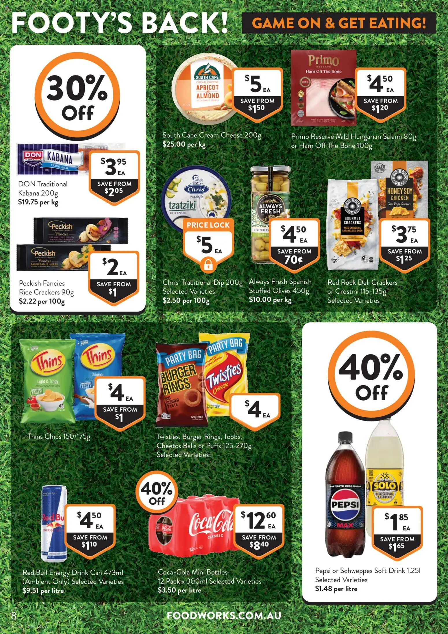 Foodworks catalogue - valid from 11.03.2026 | Page: 8 | Products: Salami, Honey, Sugar, Bag
