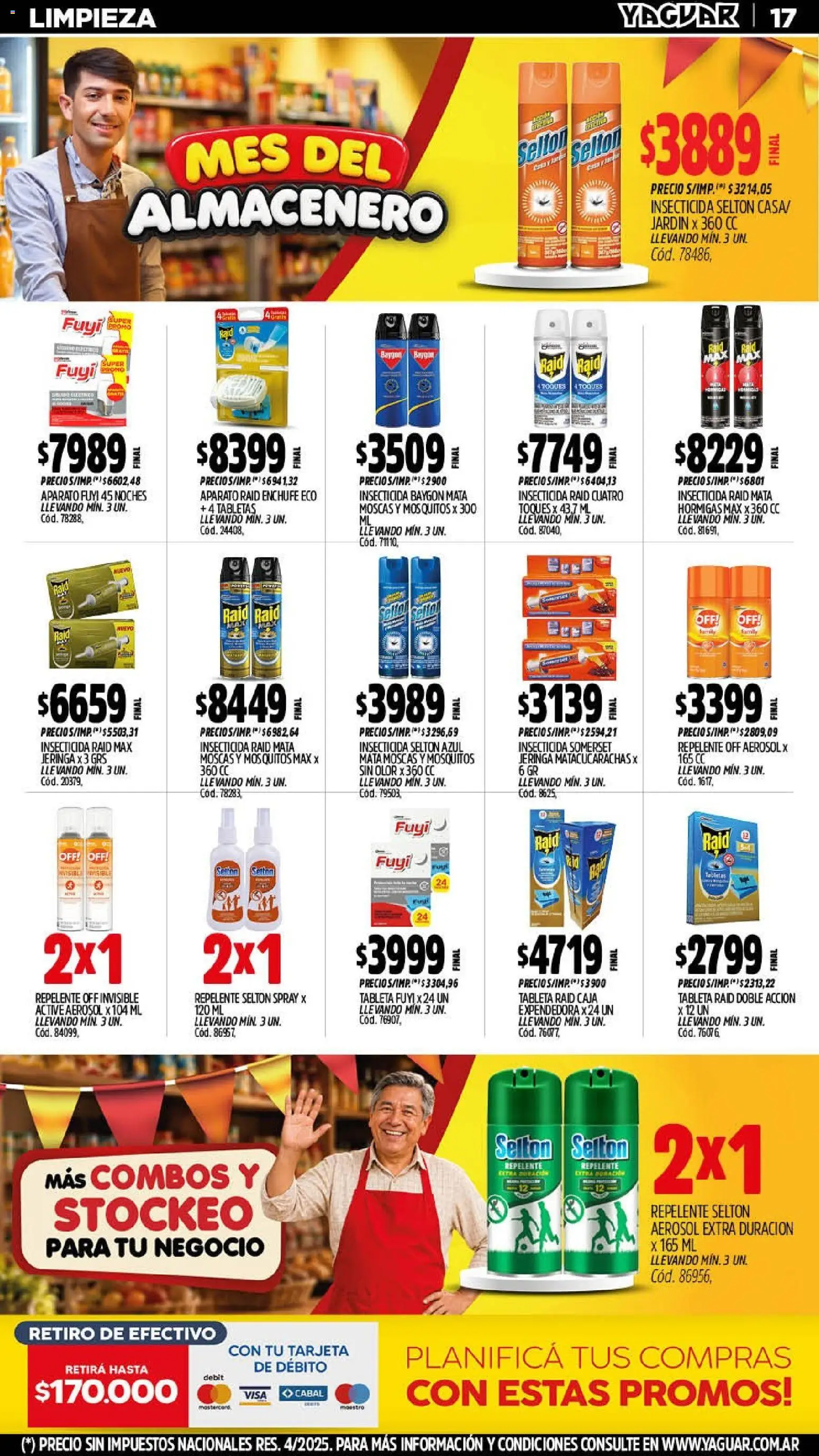 Yaguar - Oferta Semanal Misiones │ válido desde el 07/09/2026 | Página: 17 | Productos: Mata moscas, Tableta, Repelente, Insecticida