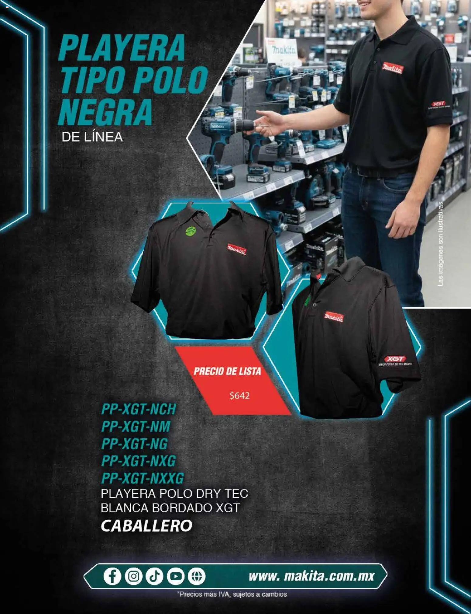 Nuevas ofertas de Makita válidas en toda la República Mexicana desde el 18/02/2026. ¡Encuentra las mejores ofertas en Makita catálogo Publicidad! | Página: 17 | Productos: Playera