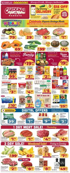 Preview of Cardenas weekly ads valid from 09/16/2026