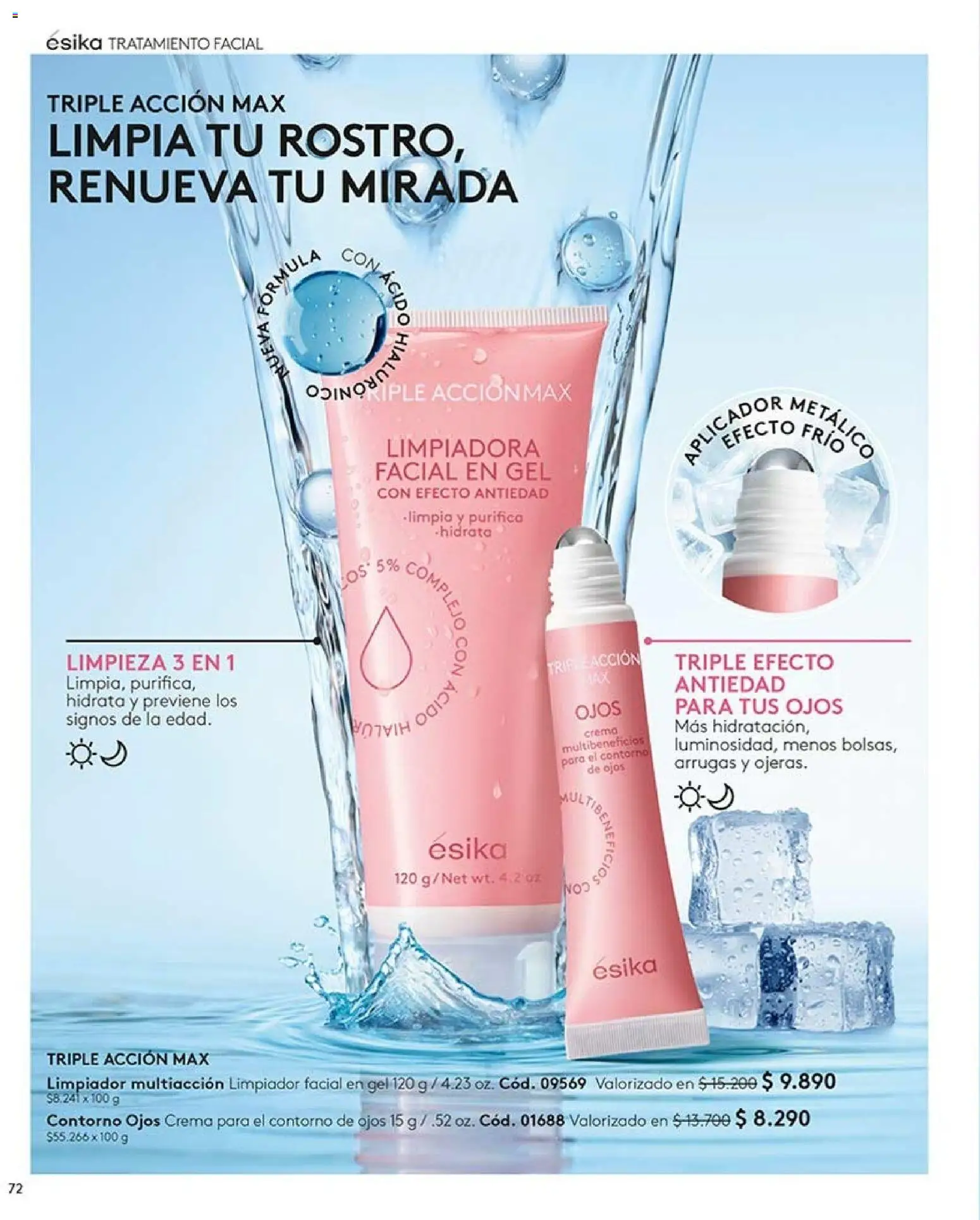 Catálogo Ésika Campaña 12 │ válido desde el 06.07.2026 | Página: 72 | Productos: Contorno, Limpiador, Crema, Contorno de ojos