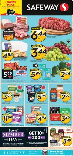 Preview of Safeway weekly flyer / circulaire from shop Safeway valid from Jul 2, 2026