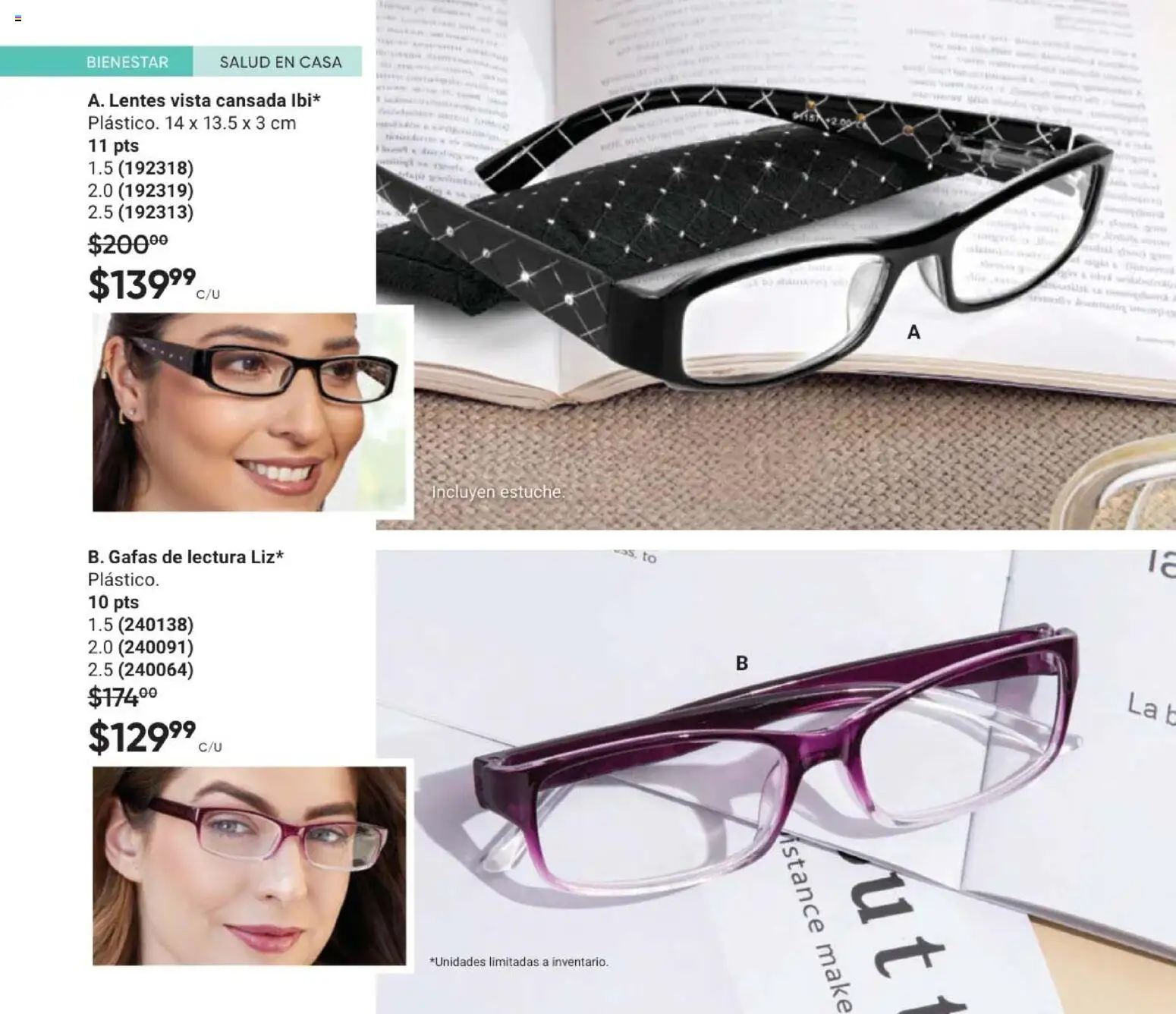 Nuevas ofertas de AVON válidas en toda la República Mexicana desde el 11/09/2026. ¡Encuentra las mejores ofertas en AVON Casa & Estilo 14 2026! | Página: 102 | Productos: Lentes, Estuche