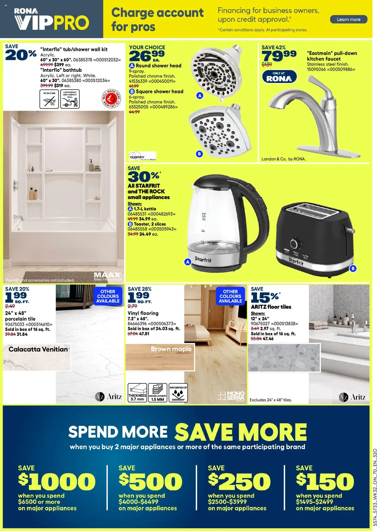 Rona flyer valid from Sep 3, 2026 | Page: 4 | Products: Storage box, Box, Battery, Carpet