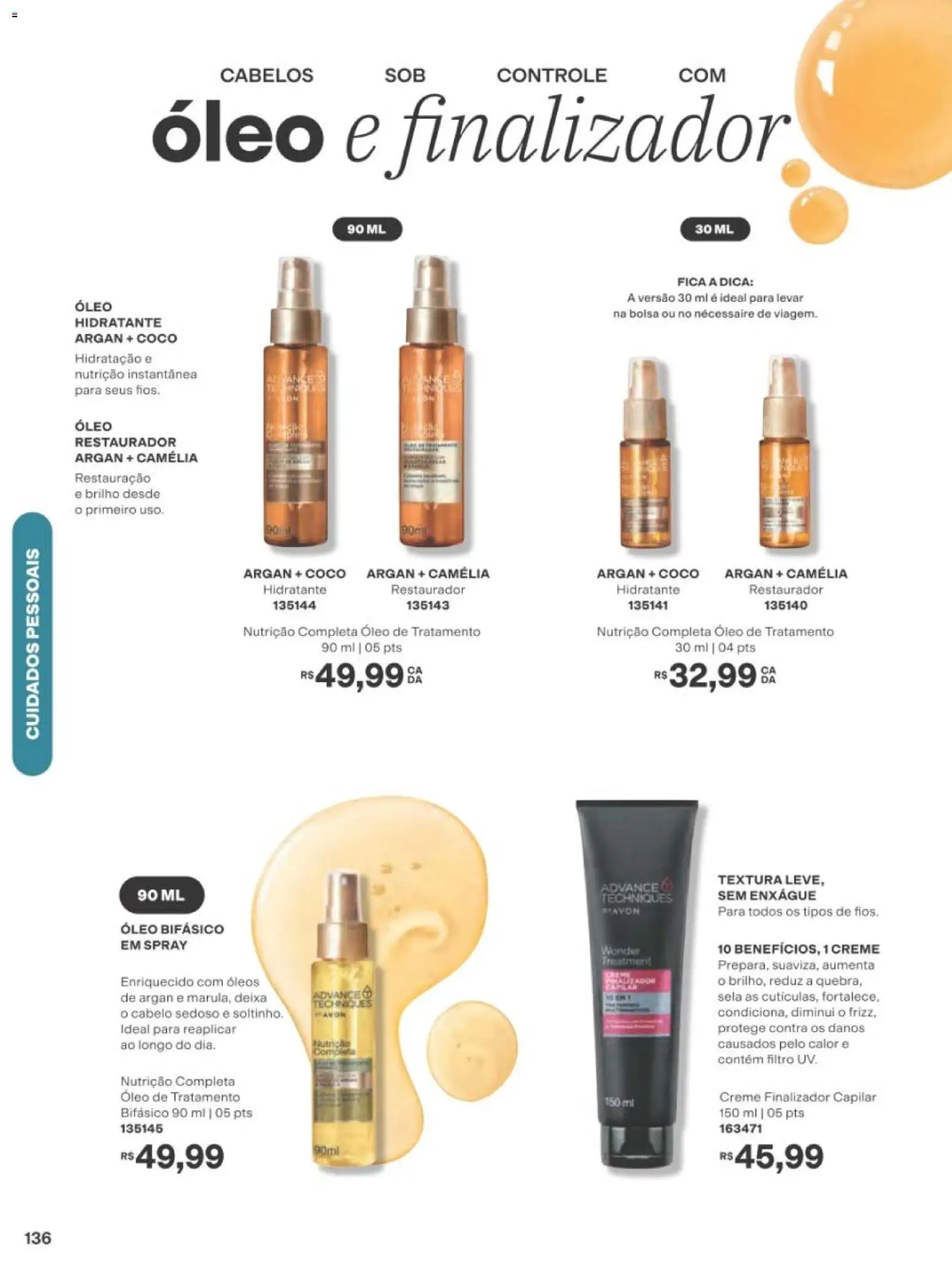 Avon Folheto - válido de 01/09/2026 | Página: 136 | Produtos: Coco, Óleo, Creme, Bolsa