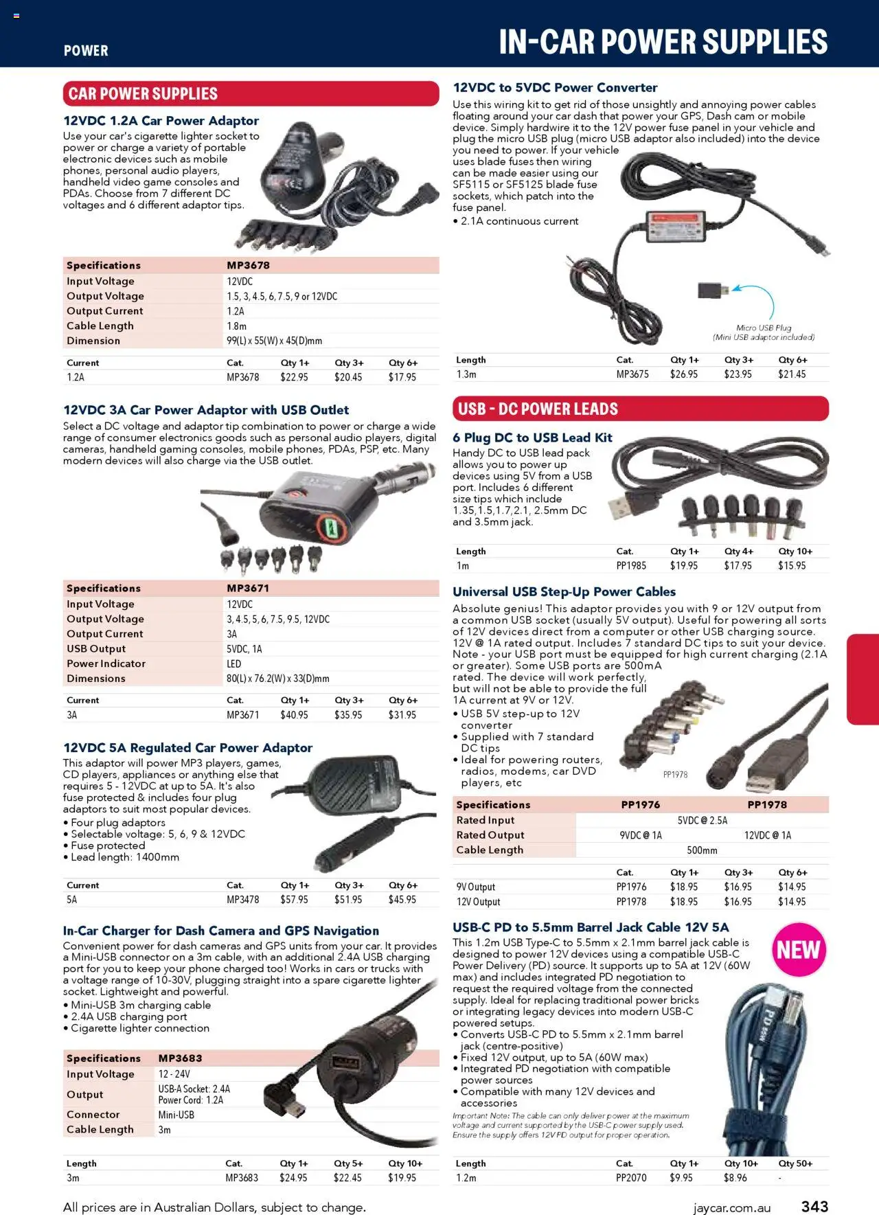 Jaycar catalogue - valid from 09/07/2025 | Page: 343 | Products: Accessories, Adaptor, Micro usb, Video