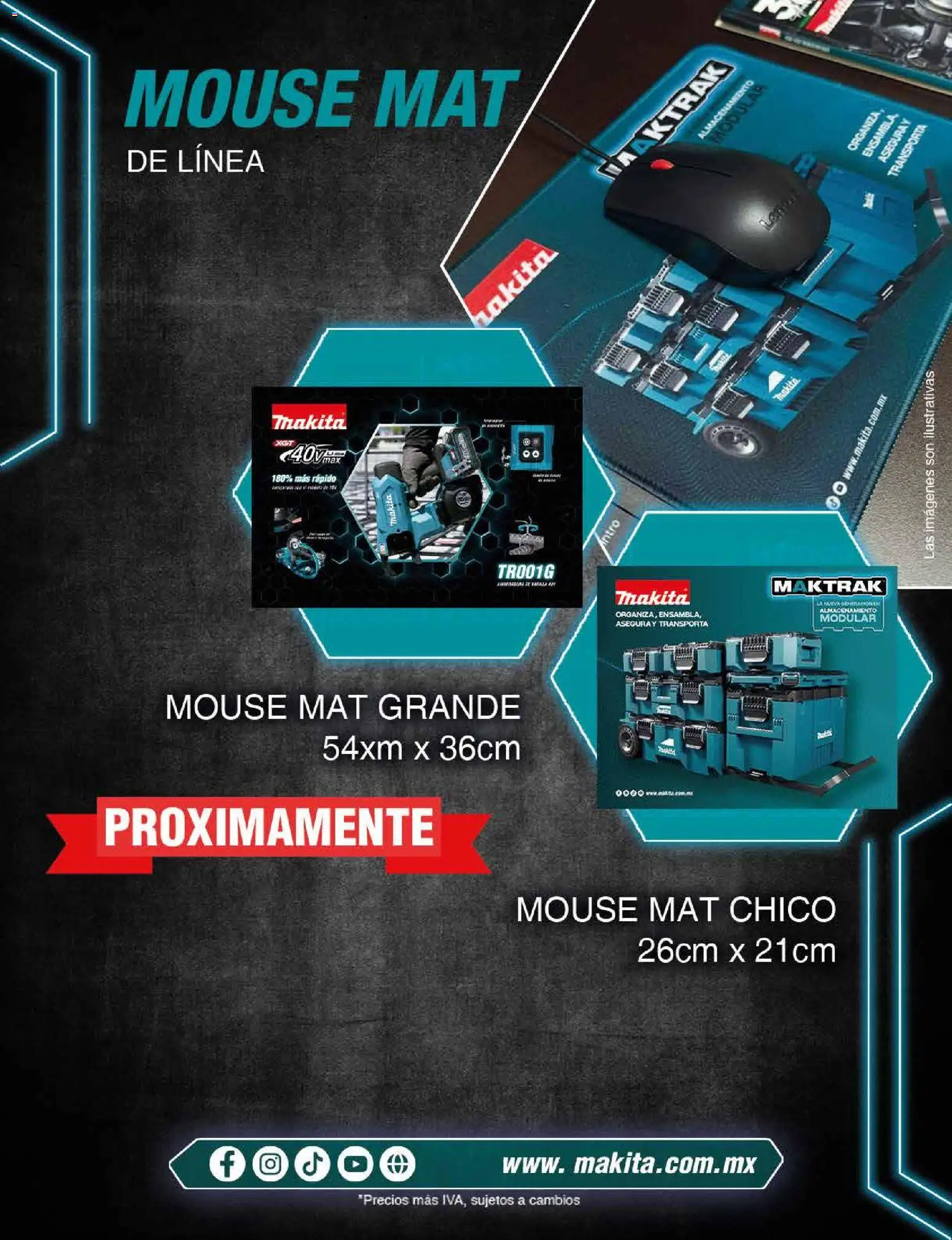 Nuevas ofertas de Makita válidas en toda la República Mexicana desde el 18/02/2026. ¡Encuentra las mejores ofertas en Makita catálogo Publicidad! | Página: 19 | Productos: Mouse, Modular