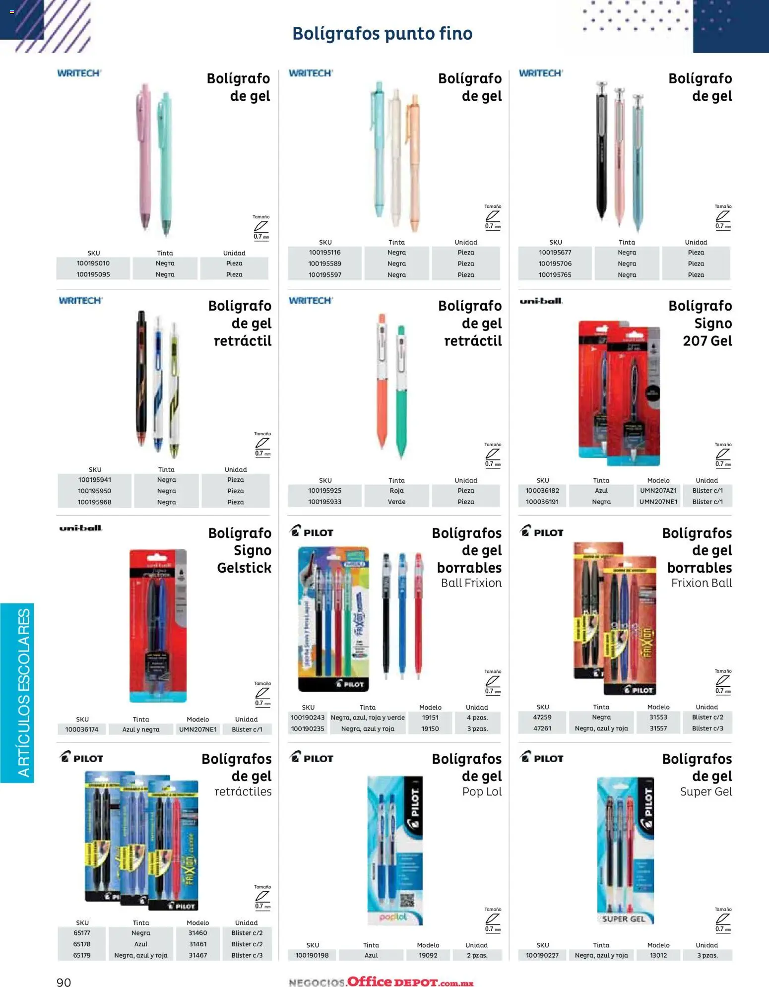Nuevas ofertas de Office Depot válidas en toda la República Mexicana desde el 12/01/2026. ¡Encuentra las mejores ofertas en Office Depot catálogo 2026! | Página: 92