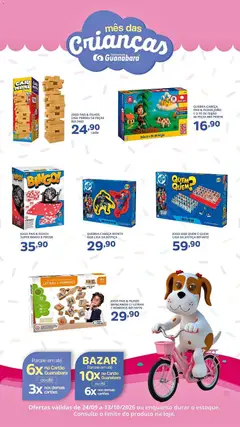 Supermercado Guanabara ofertas Dia das Crianças - Pré-Visualização do folheto da loja Supermercado Guanabara, válido de 24/09/2026