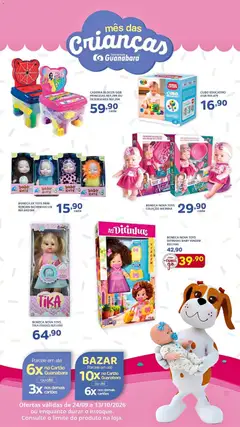Supermercado Guanabara ofertas Dia das Crianças - Pré-Visualização do folheto da loja Supermercado Guanabara, válido de 24/09/2026