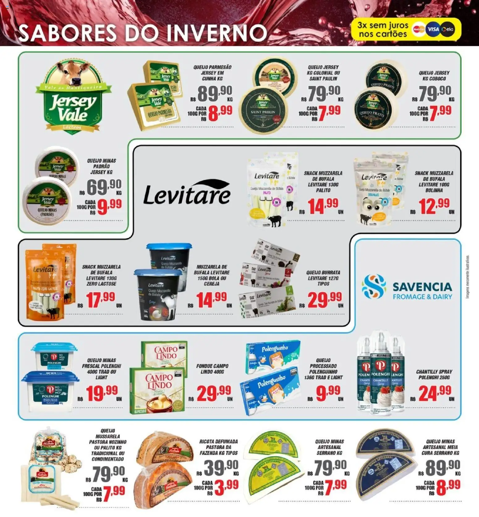 Violeta Supermercados Folheto - válido de 09.06.2026 | Página: 12 | Produtos: Cereja, Queijo, Ricota, Mussarela