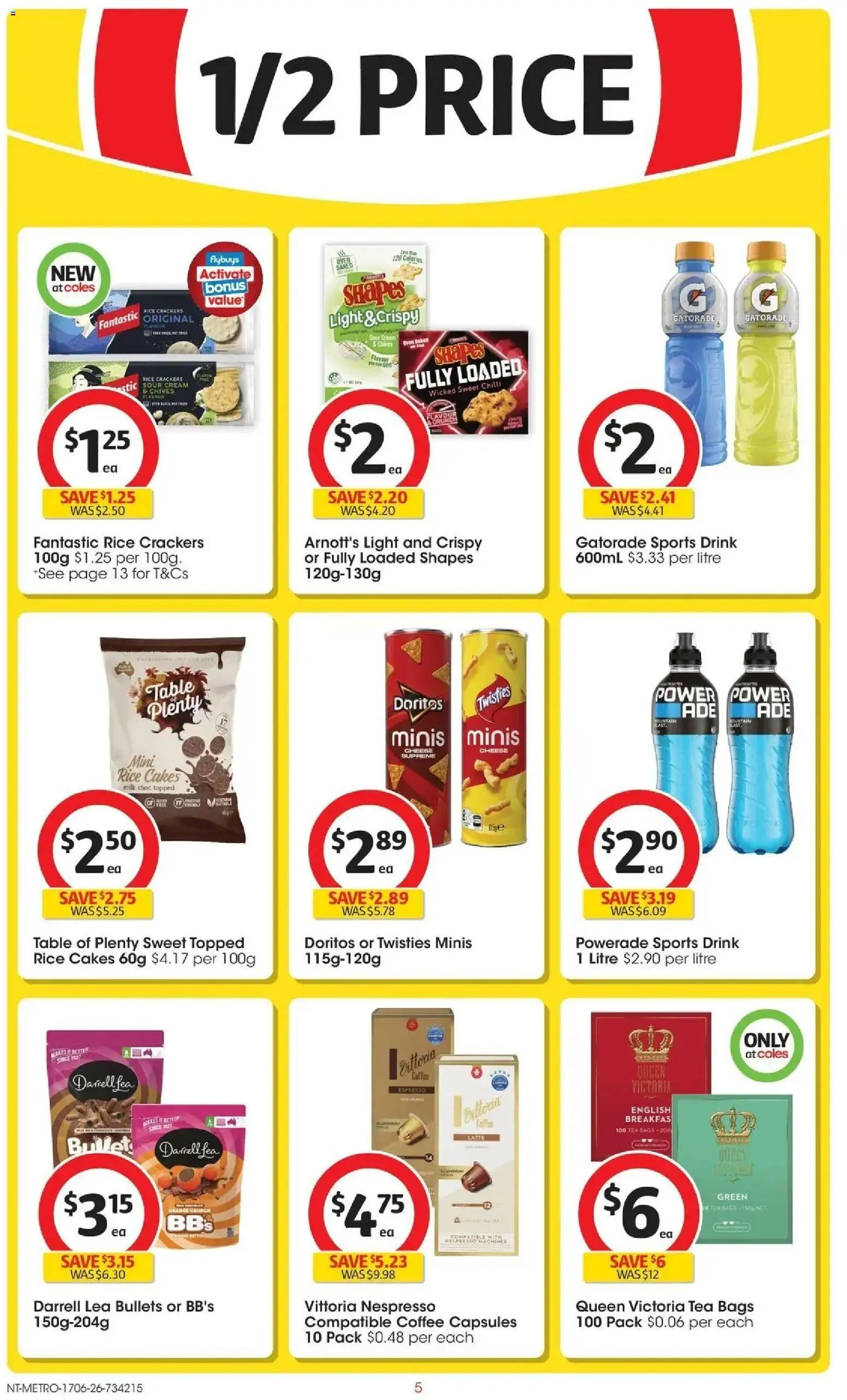 Coles catalogue - valid from 16.06.2026 | Page: 5 | Products: Rice, Tea, Sour cream, Oven