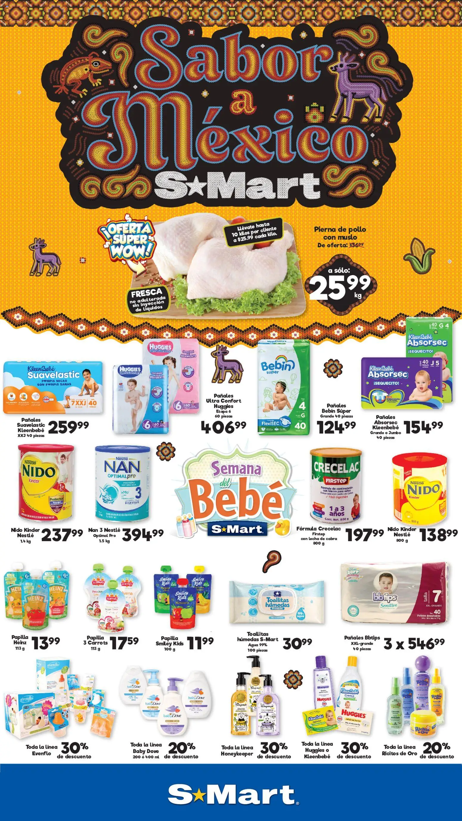 Nuevas ofertas de S-Mart válidas en toda la República Mexicana desde el 22/09/2026. ¡Encuentra las mejores ofertas en S-Mart folleto Ofertas de feria Matamoros! | Página: 1 | Productos: Agua, Mango, Pañales, Proteína