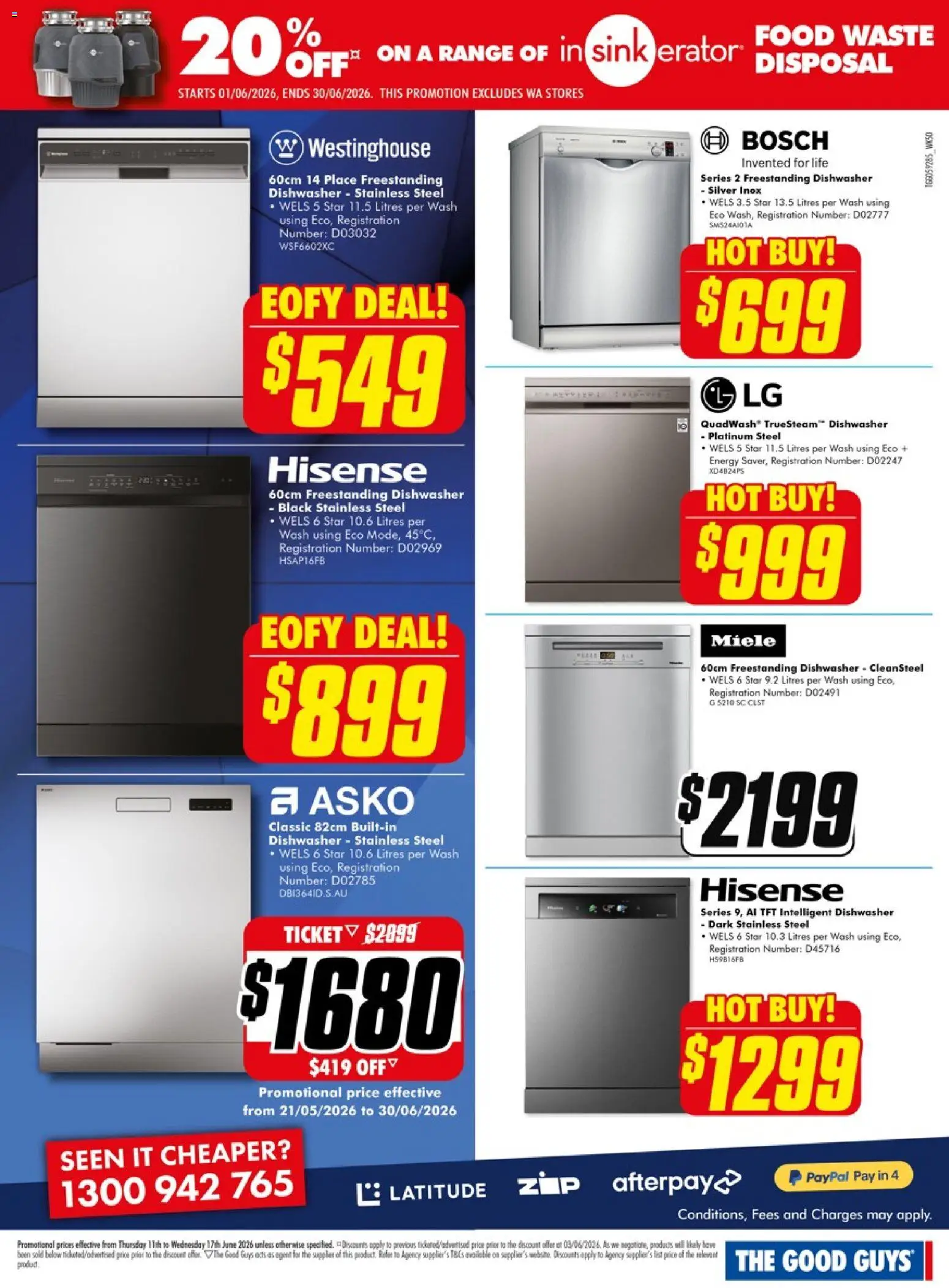 The Good Guys catalogue - valid from 11.06.2026 | Page: 14 | Products: Sink, Dishwasher