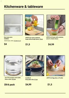 Preview of IKEA catalogue - valid from 22.05.2026 | Page: 2 | Products: Shelf, Coasters, Lemon