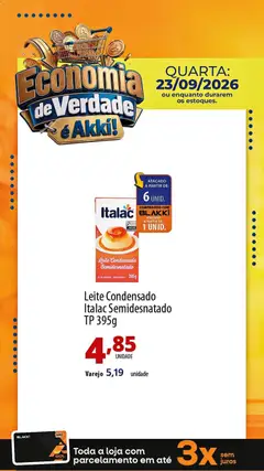 Akki Atacadista ofertas do Dia - Pré-Visualização do folheto da loja Akki Atacadista, válido de 23/09/2026