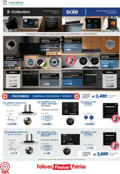 Vista previa de folleto Hiraoka catálogo de la Hiraoka válido desde 11/07/2026 | Página: 34 | Productos: Mesa, Horno, Campana extractora
