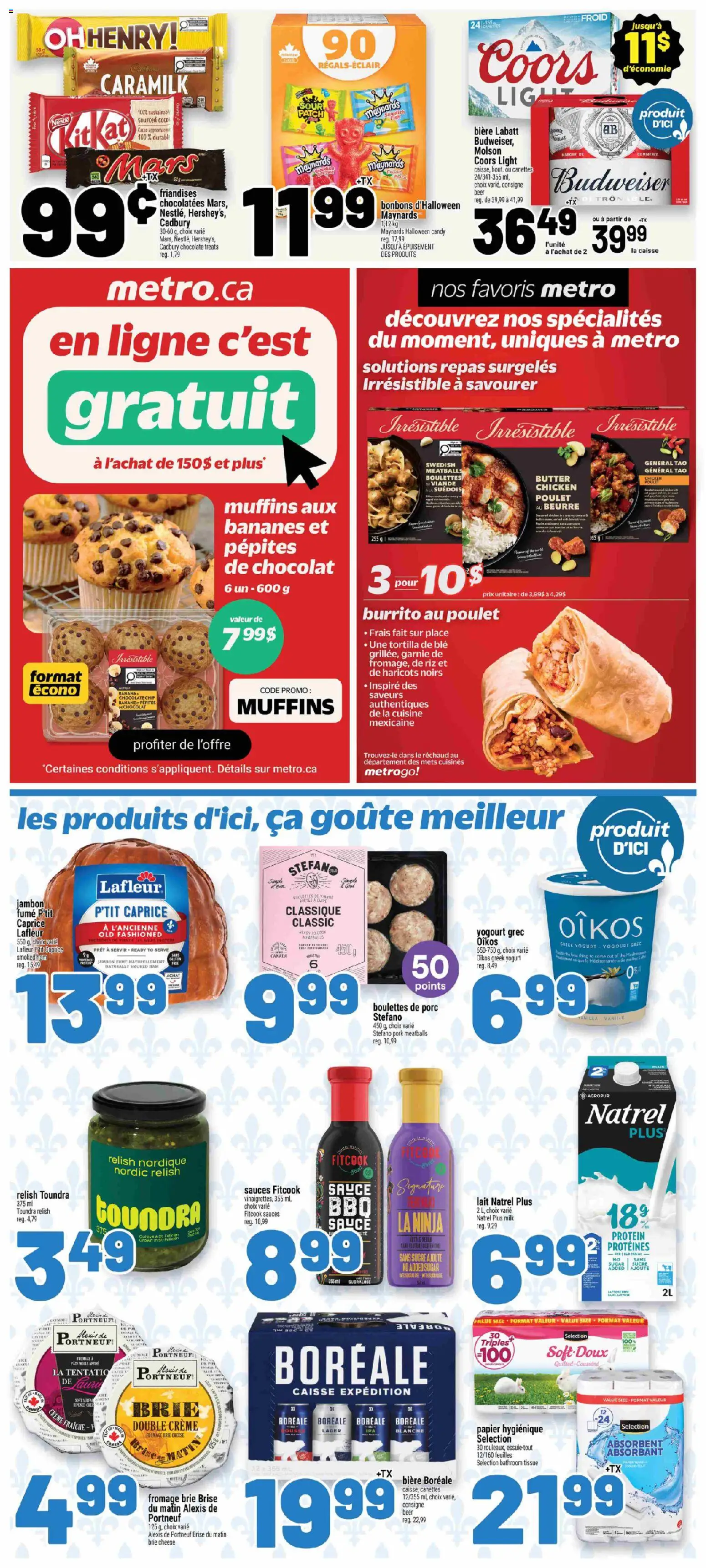 Metro flyer valid from Sep 17, 2026 | Page: 3 | Products: Cocoa, Sauces, Milk, Chocolate