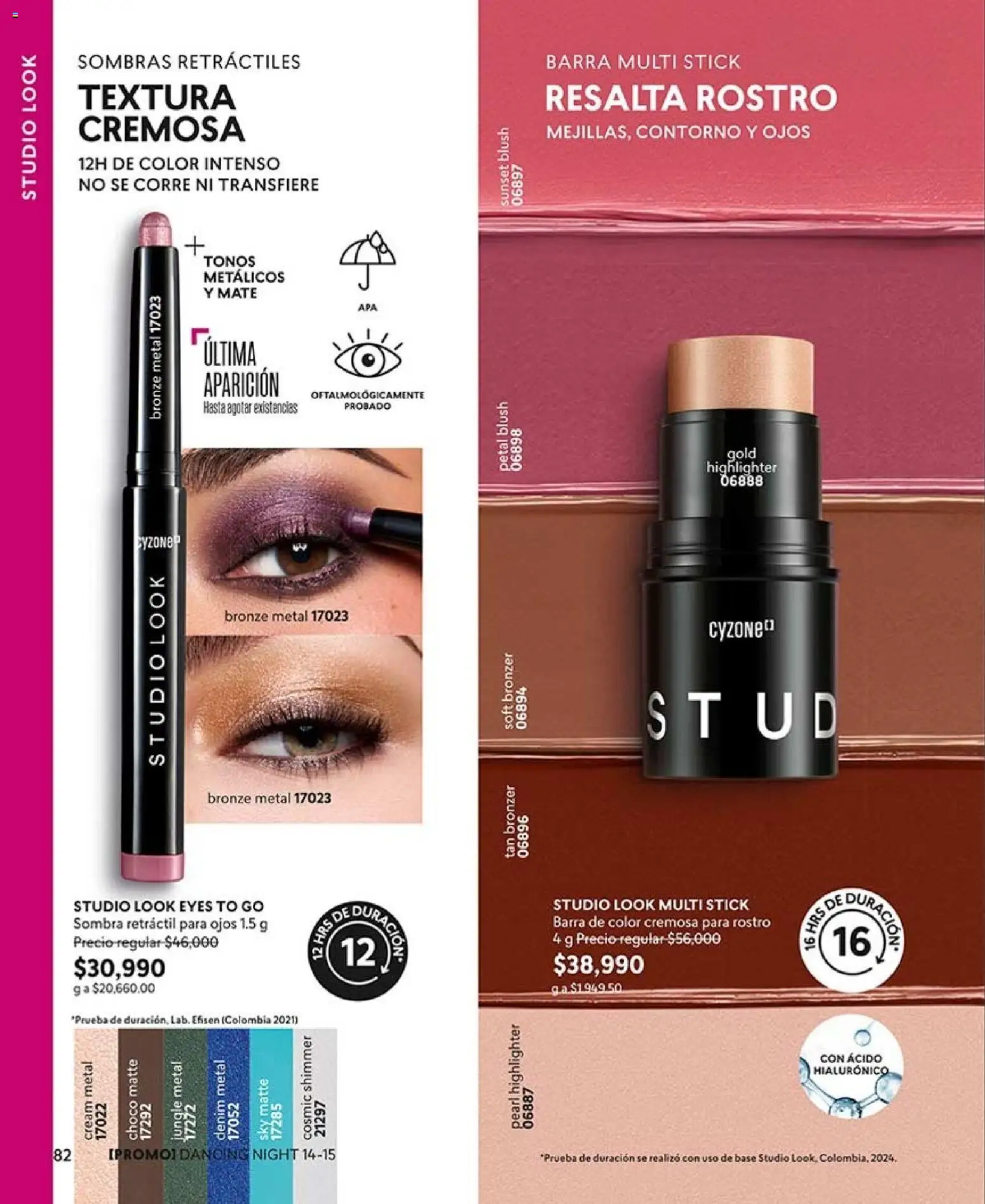 CyZone revista - valida desde el 10/08/2026 | Página: 94 | Productos: Sombra, Contorno