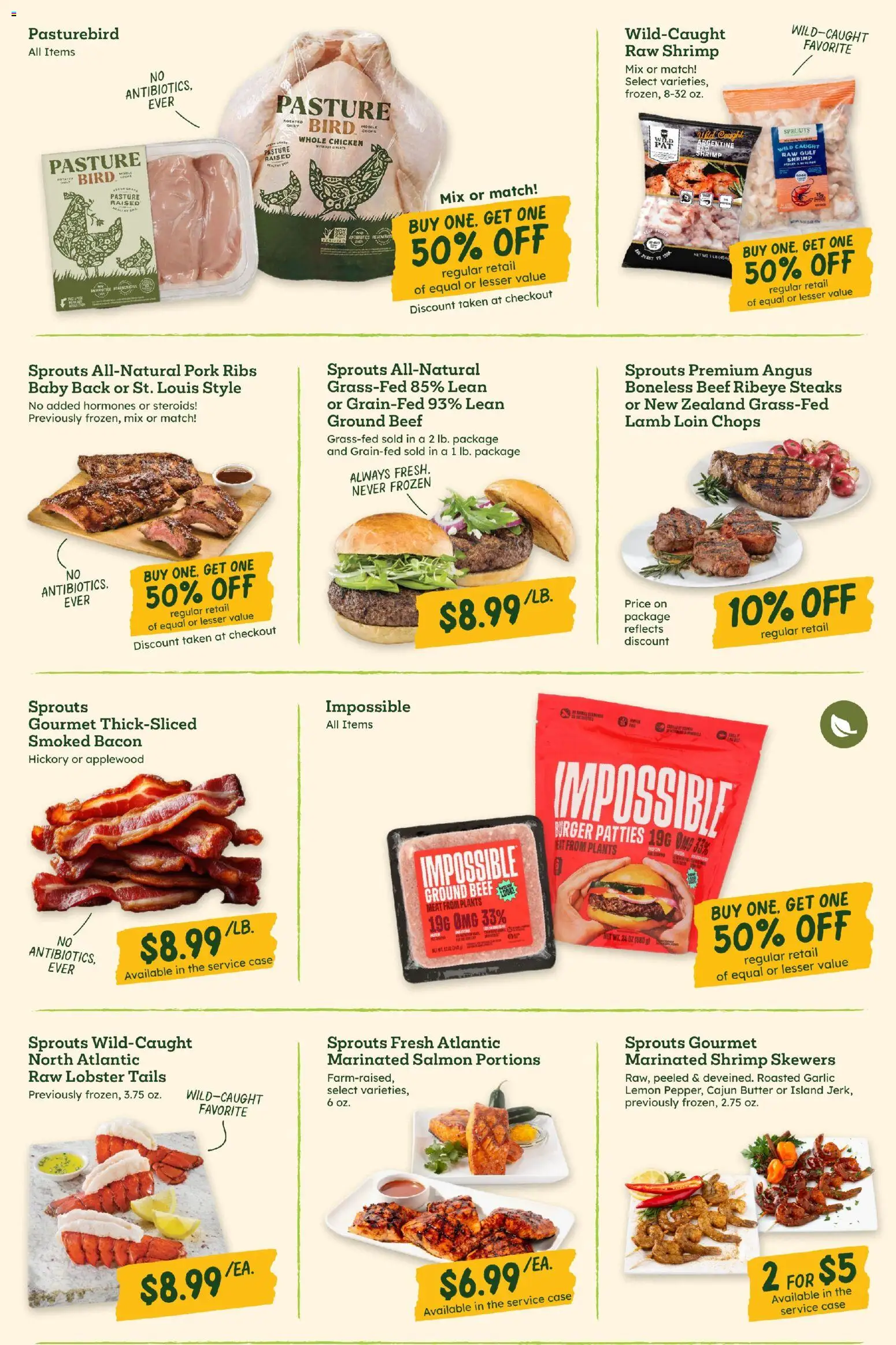 Sprouts Weekly Ad - valid from 09/16/2026 | Page: 4 | Products: Chicken, Beef, Garlic, Case