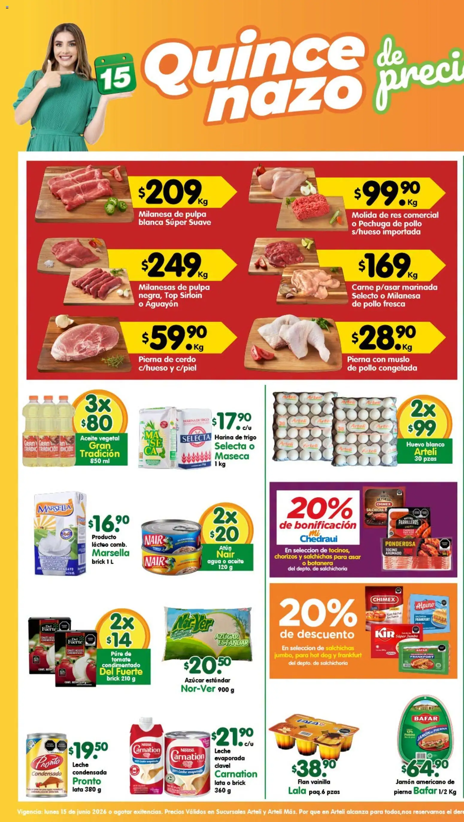 Nuevas ofertas de Arteli válidas en toda la República Mexicana desde el 22/06/2026. ¡Encuentra las mejores ofertas en Arteli folleto Tuxpan! | Página: 1
