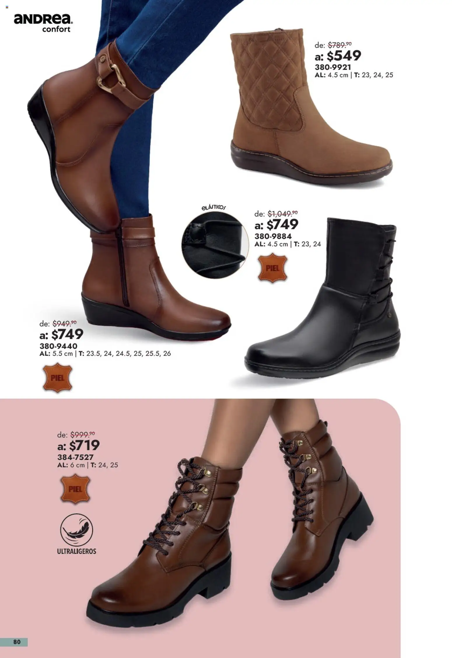 Nuevas ofertas de Andrea válidas en toda la República Mexicana desde el 13/09/2026. ¡Encuentra las mejores ofertas en Andrea catálogo Outlet! | Página: 80