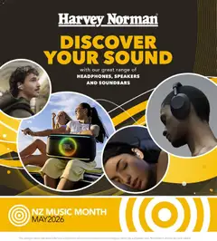 Harvey Norman Discover Your Sound preview  - valid from 01.05.2026