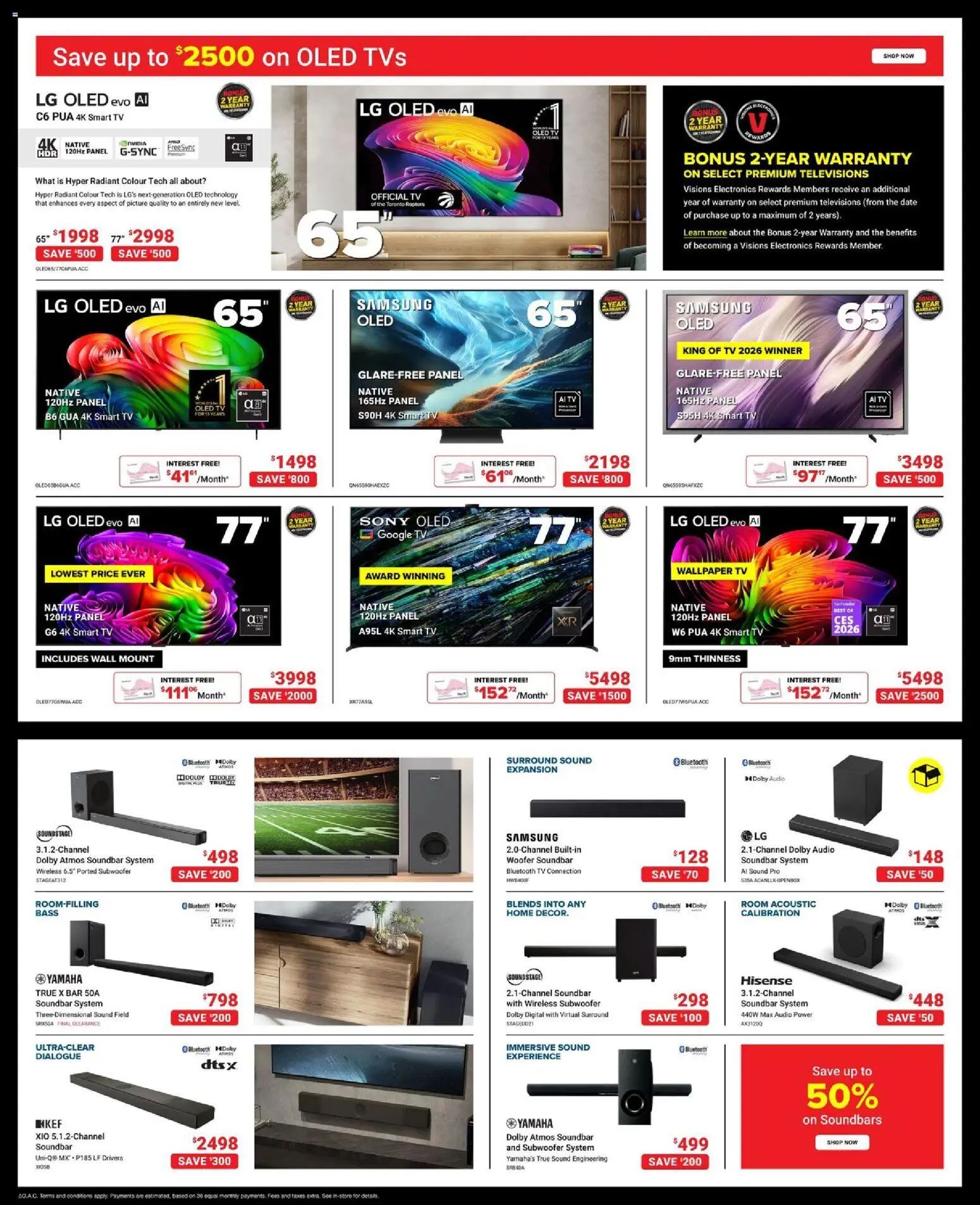 Visions flyer valid from Sep 18, 2026 | Page: 3 | Products: Tv, Audio, Soundbar