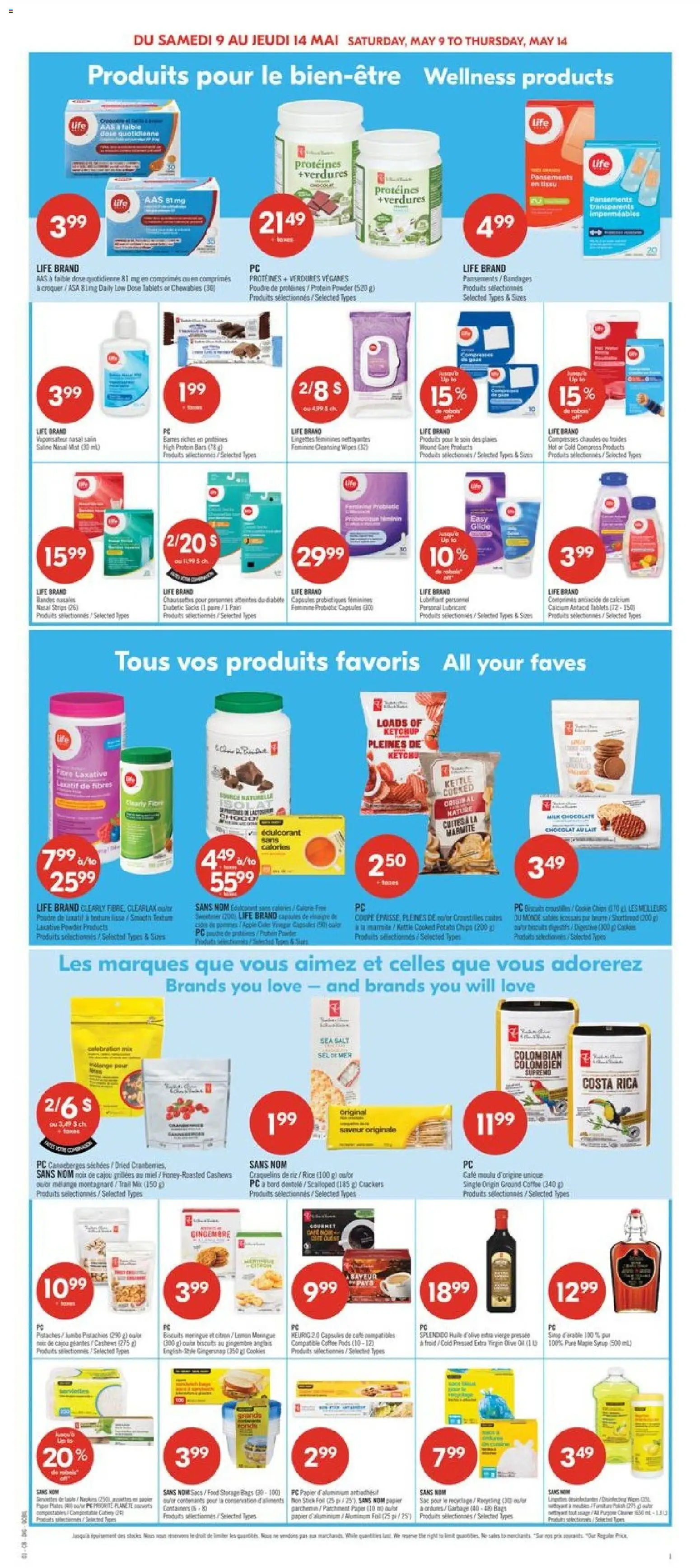 Pharmaprix flyer valid from 08.05.2026 | Page: 13 | Products: Rice, Chips, Ketchup, Coffee