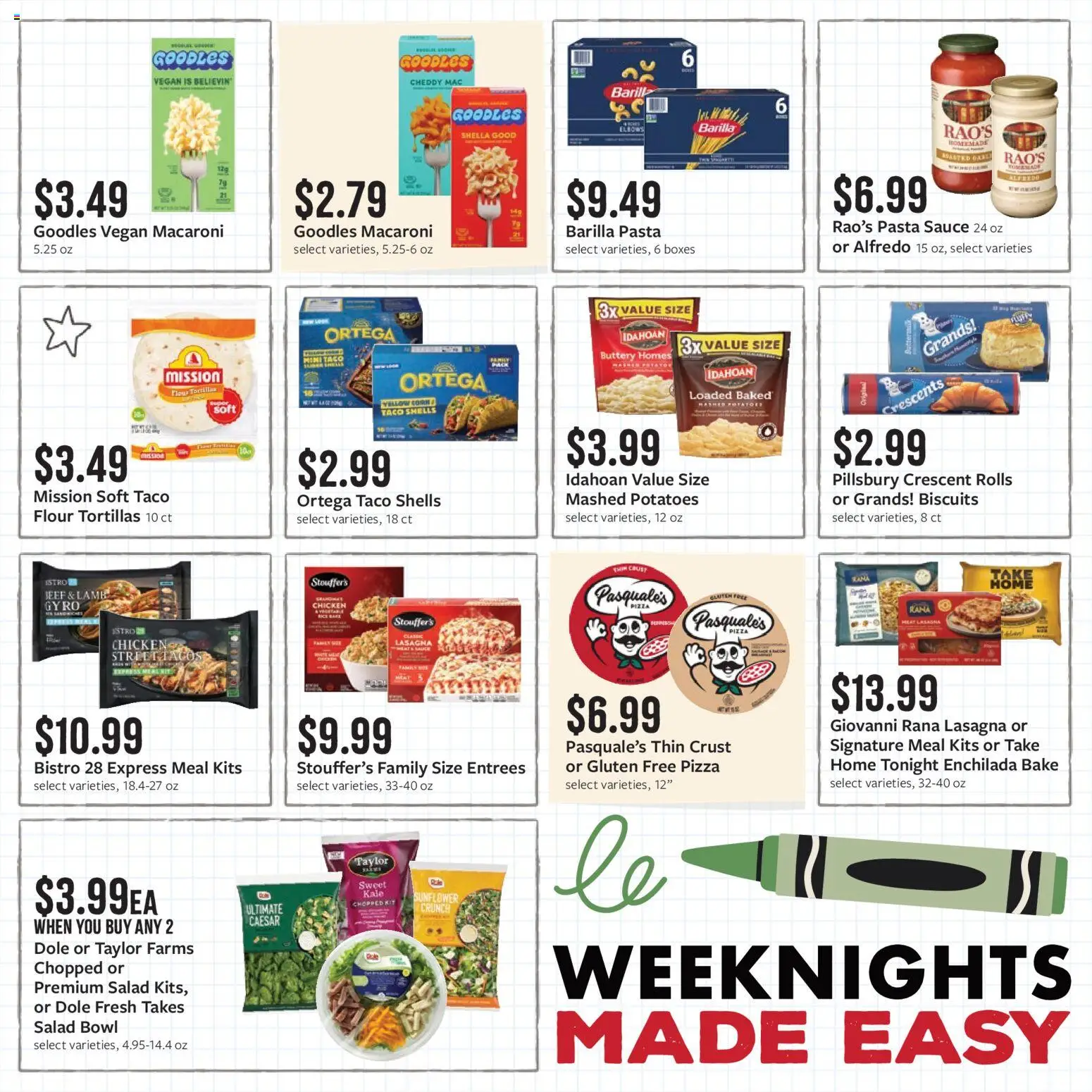 Fareway Monthly Ad - valid from 08/03/2026 | Page: 7 | Products: Pizza, Pasta, Potatoes, Sauce