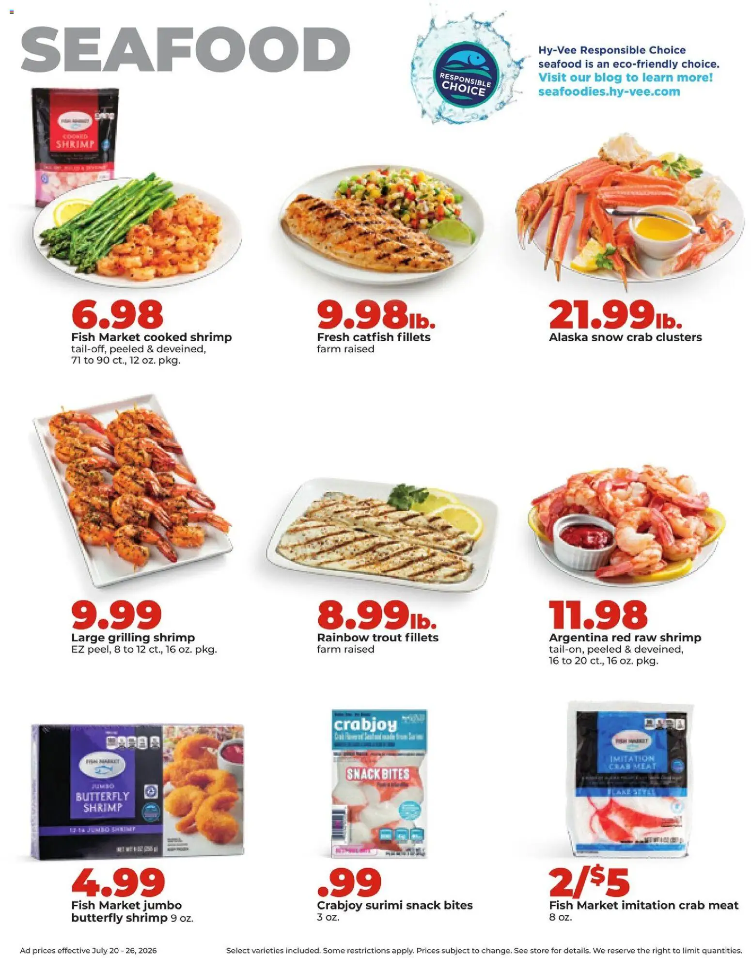 HyVee Weekly Ad - valid from 07/20/2026 | Page: 14 | Products: Fish, Seafood