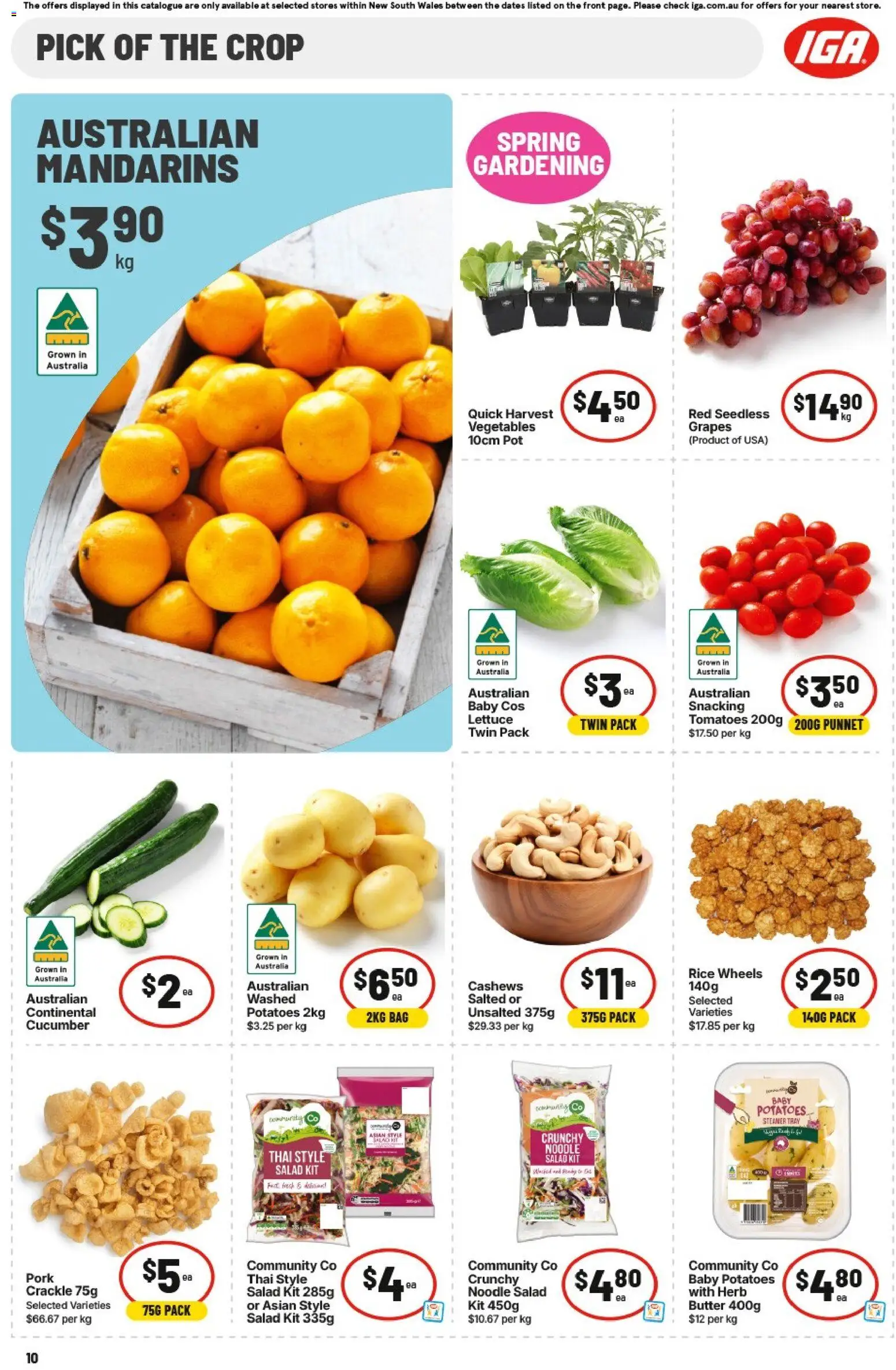 IGA catalogue - valid from 23/09/2026 | Page: 10 | Products: Energy drink, Sugar, Ice, Lemonade
