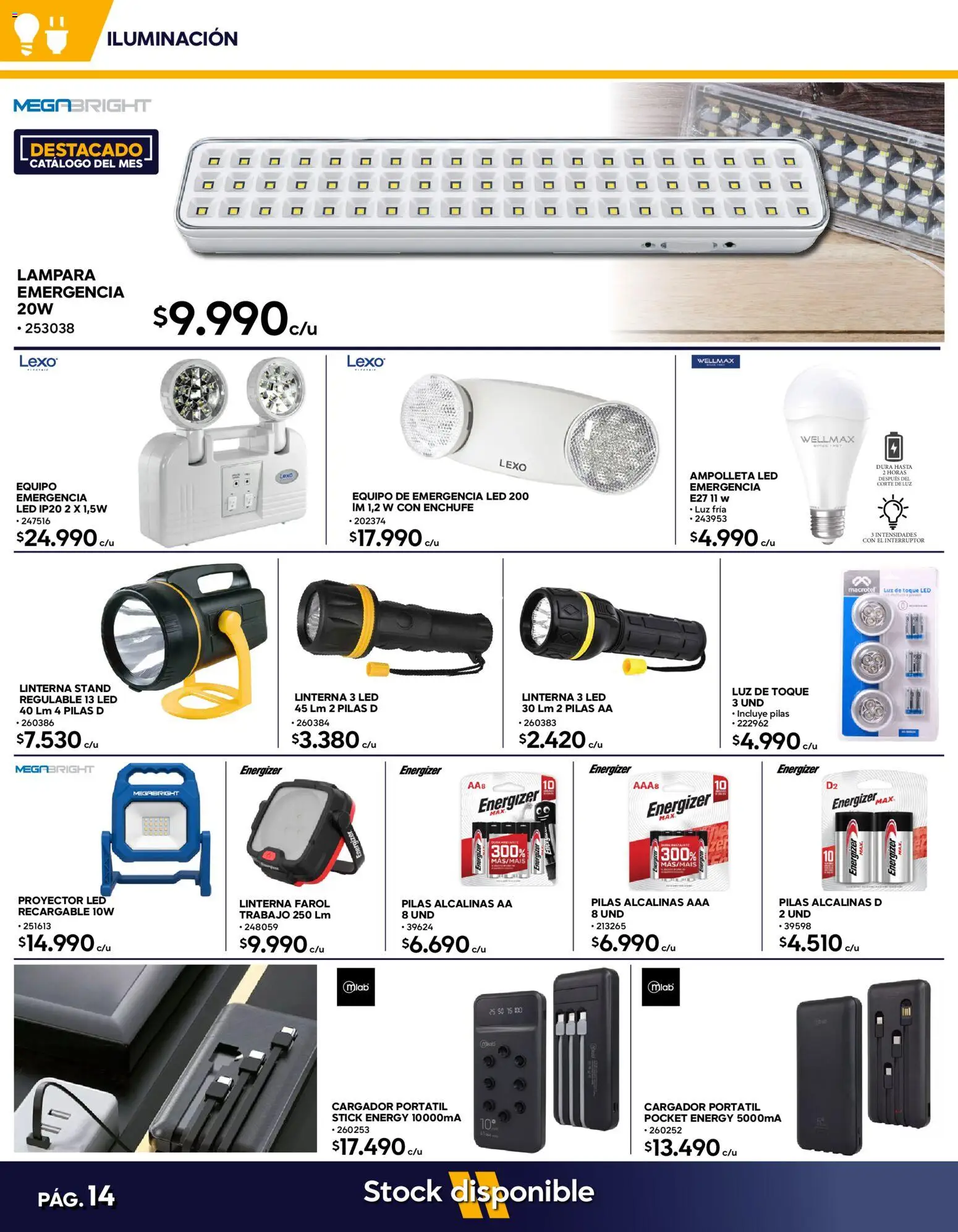 Construmart Ofertas │ válido desde el 01.05.2026 | Página: 14 | Productos: Proyector, Lámpara, Pilas, Linterna